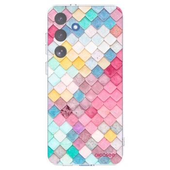 Picasee silikónový prehľadný obal pre Samsung Galaxy S25 FE 5G - Farebná strecha