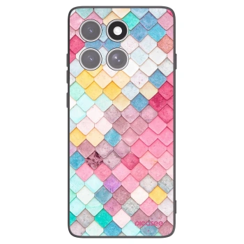 Picasee silikónový čierny obal pre Motorola Edge 60 Fusion - Farebná strecha