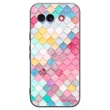 Picasee silikónový čierny obal pre Google Pixel 10a - Farebná strecha