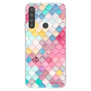 Picasee silikónový prehľadný obal pre Xiaomi Redmi Note 8 - Farebná strecha
