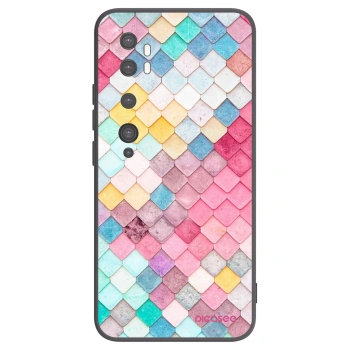 Picasee silikónový čierny obal pre Xiaomi Mi Note 10 (Pro) - Farebná strecha