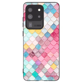 Picasee silikónový čierny obal pre Samsung Galaxy S20 Ultra 5G G988F - Farebná strecha