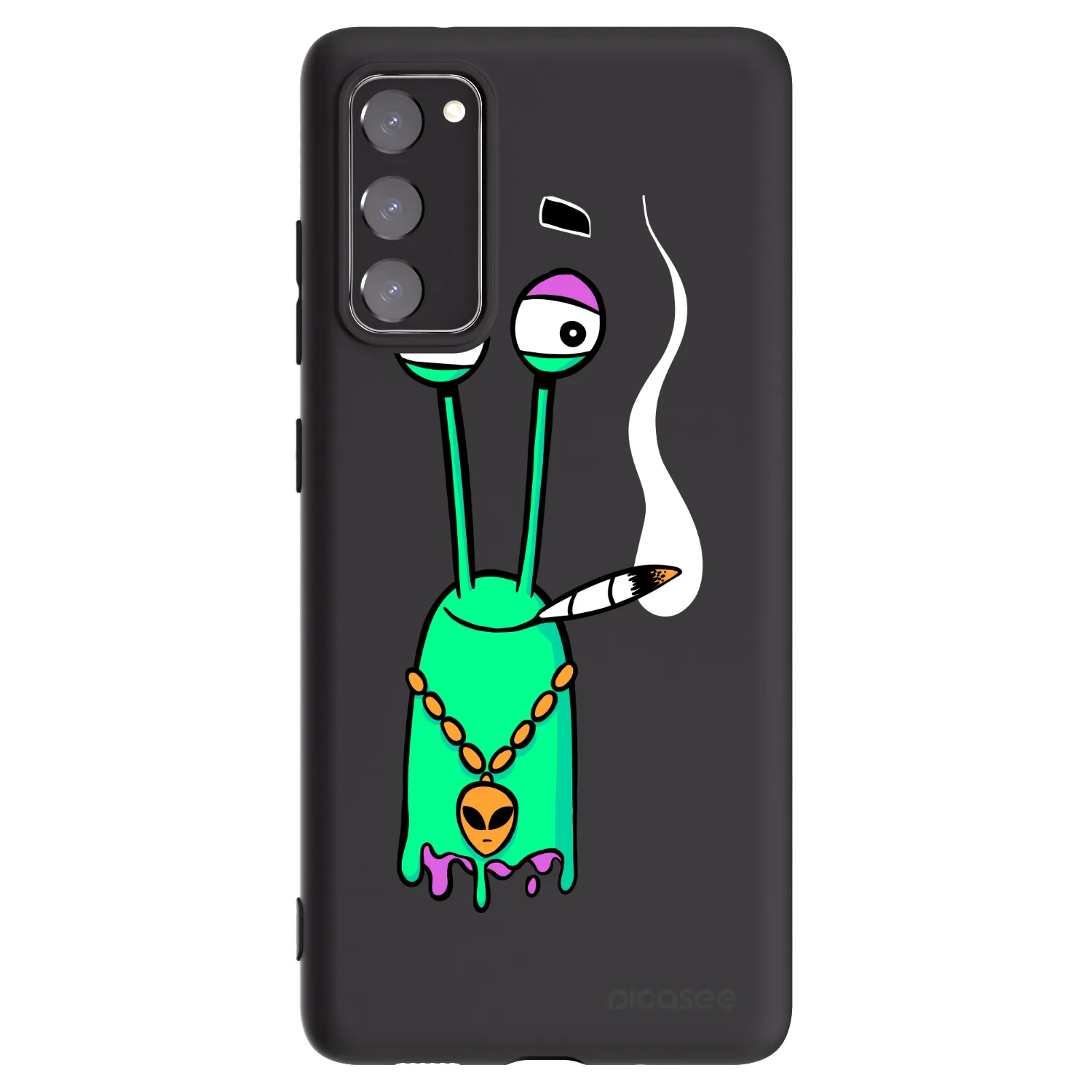 Picasee silikónový čierny obal pre Samsung Galaxy S20 FE - Earth - Sám doma