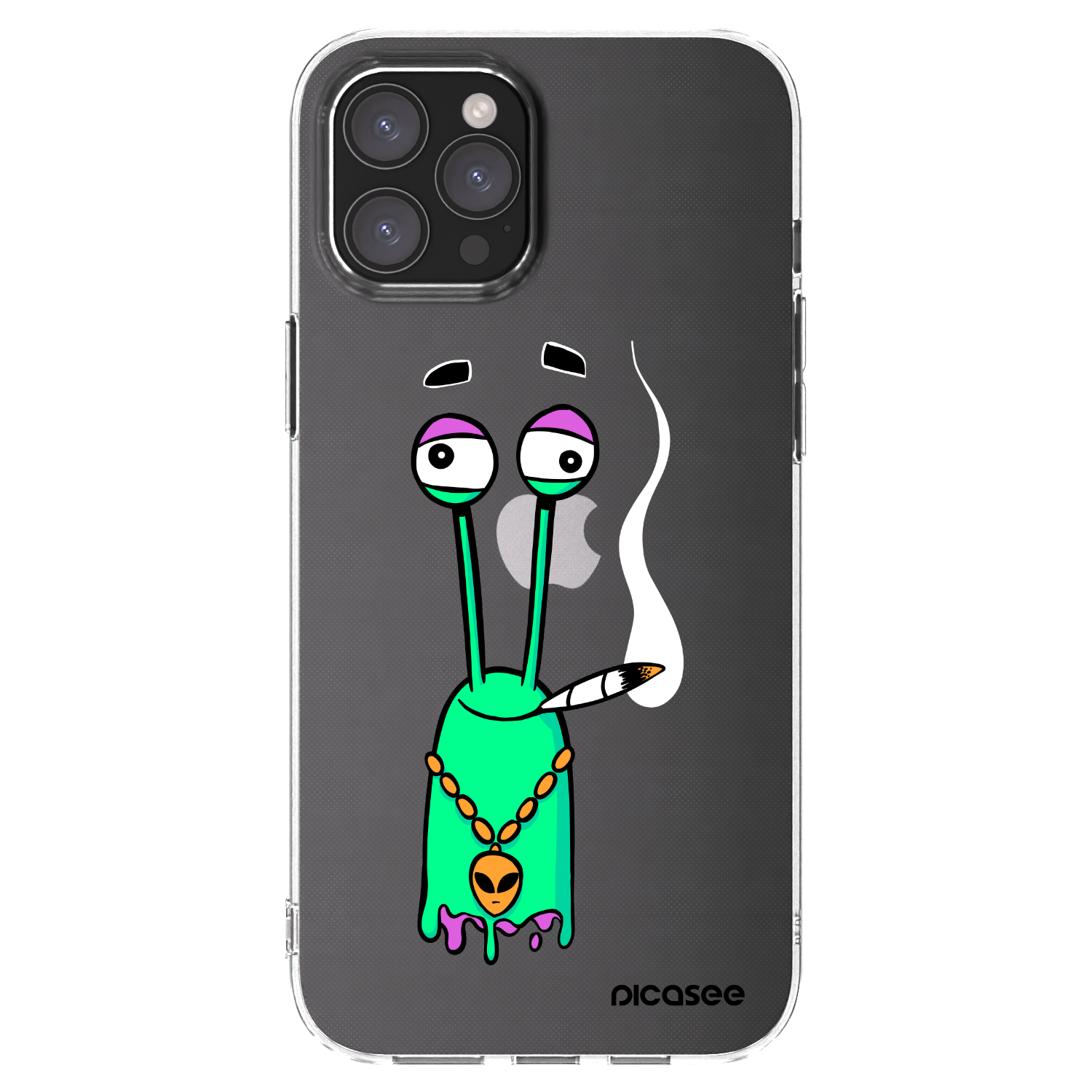 Picasee silikónový prehľadný obal pre Apple iPhone 12 Pro Max - Earth - Sám doma