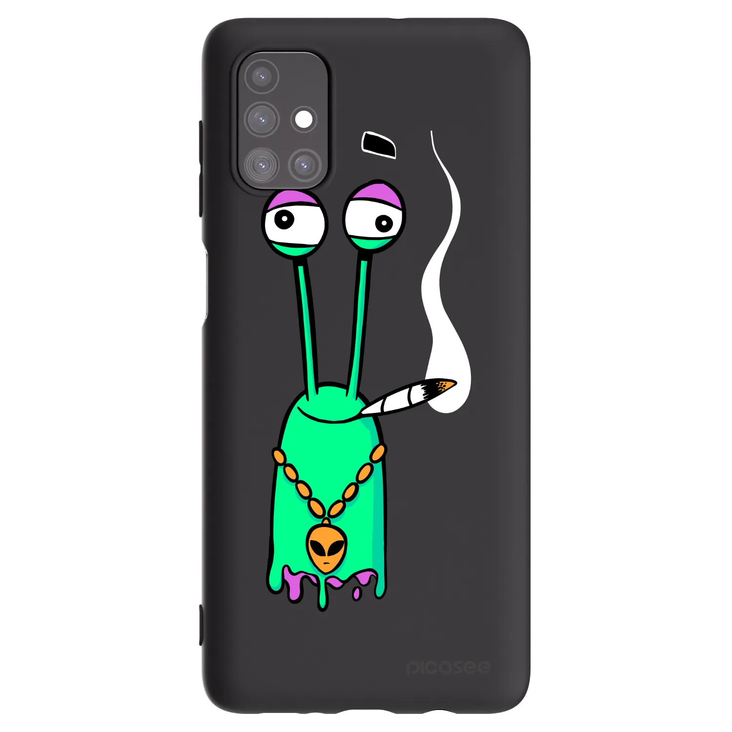 Picasee silikónový čierny obal pre Samsung Galaxy M51 M515F - Earth - Sám doma