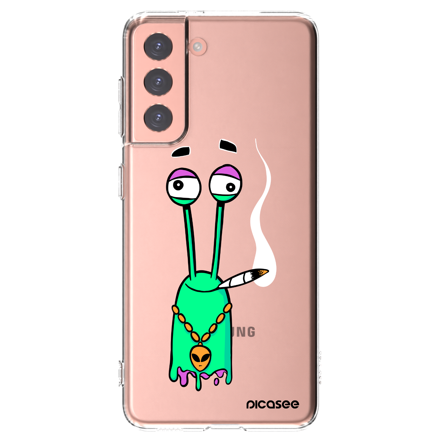 Silikónový prehľadný obal pre Samsung Galaxy S21 5G G991B - Earth - Sám doma