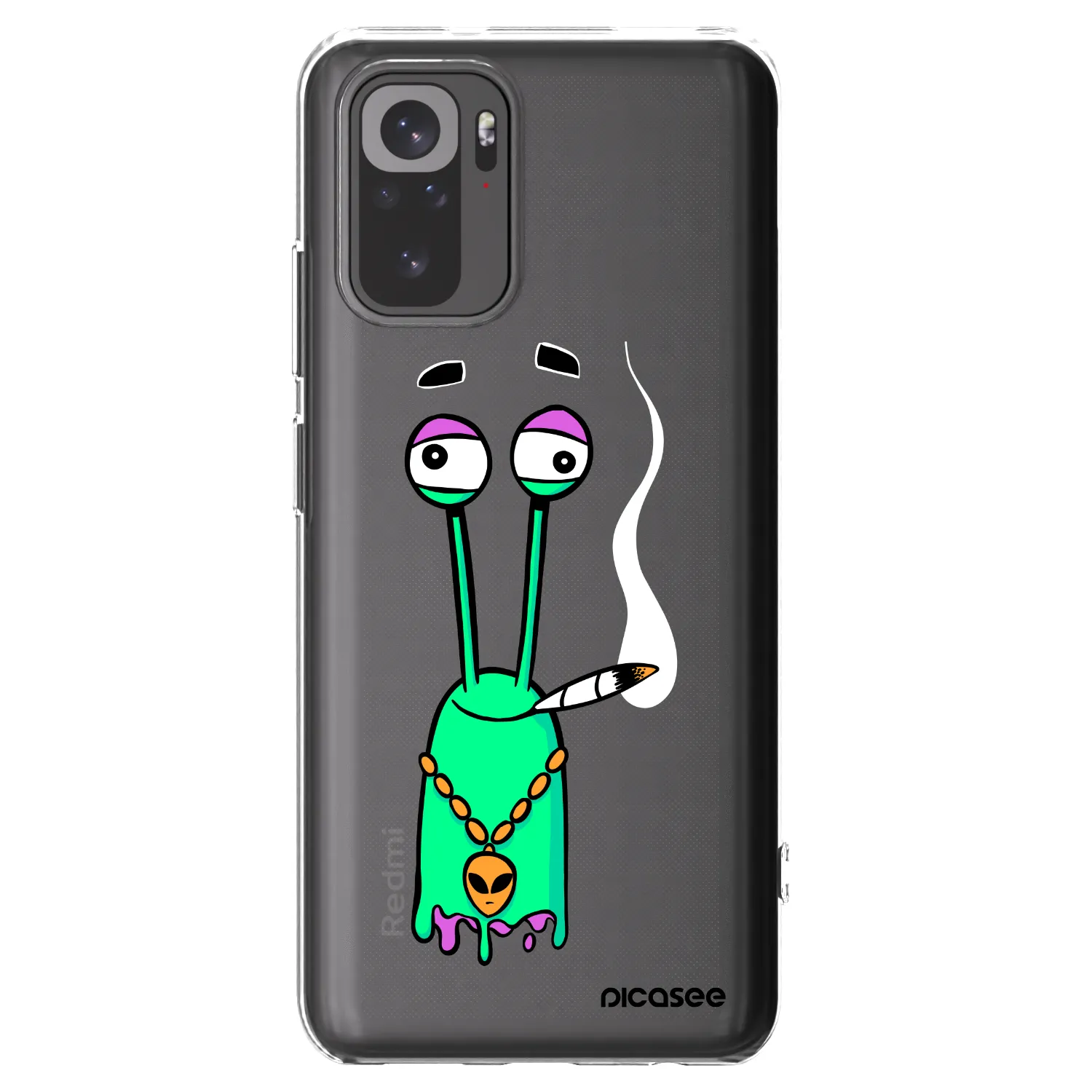 Picasee silikónový prehľadný obal pre Xiaomi Redmi Note 10 - Earth - Sám doma