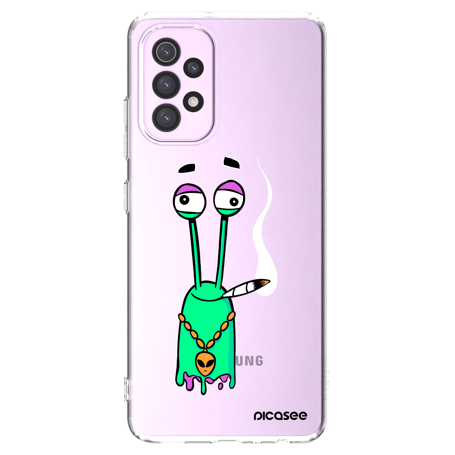 Picasee silikónový prehľadný obal pre Samsung Galaxy A32 5G A326B - Earth - Sám doma