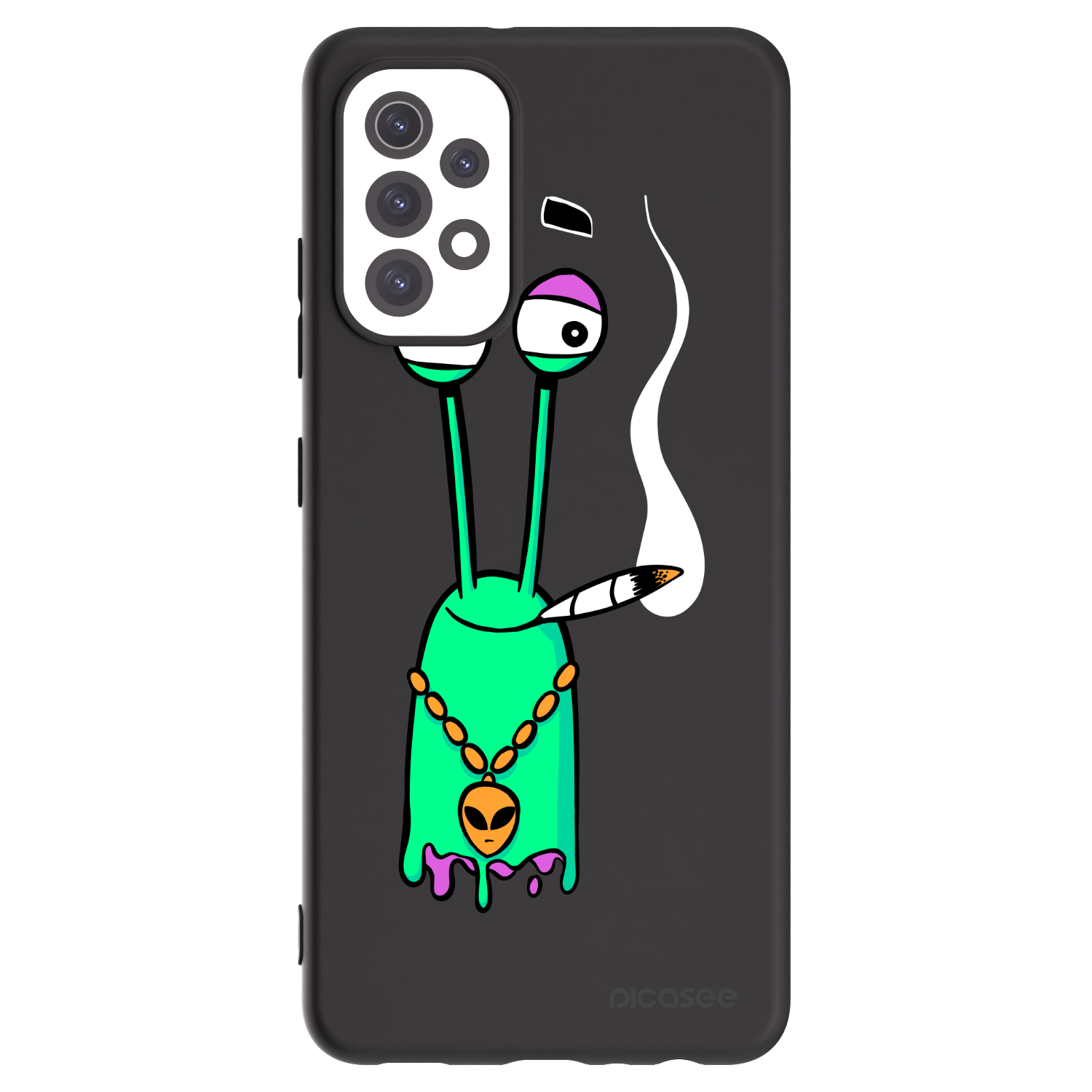 Picasee silikónový čierny obal pre Samsung Galaxy A32 5G A326B - Earth - Sám doma
