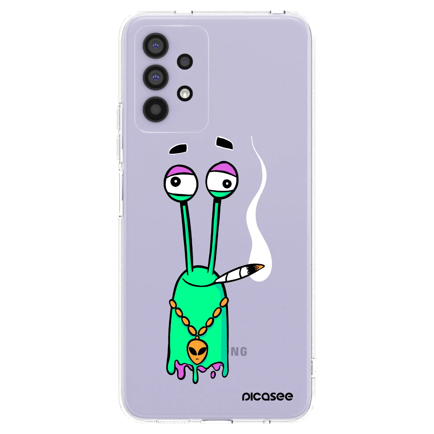 Picasee silikónový prehľadný obal pre Samsung Galaxy A32 4G SM-A325F - Earth - Sám doma