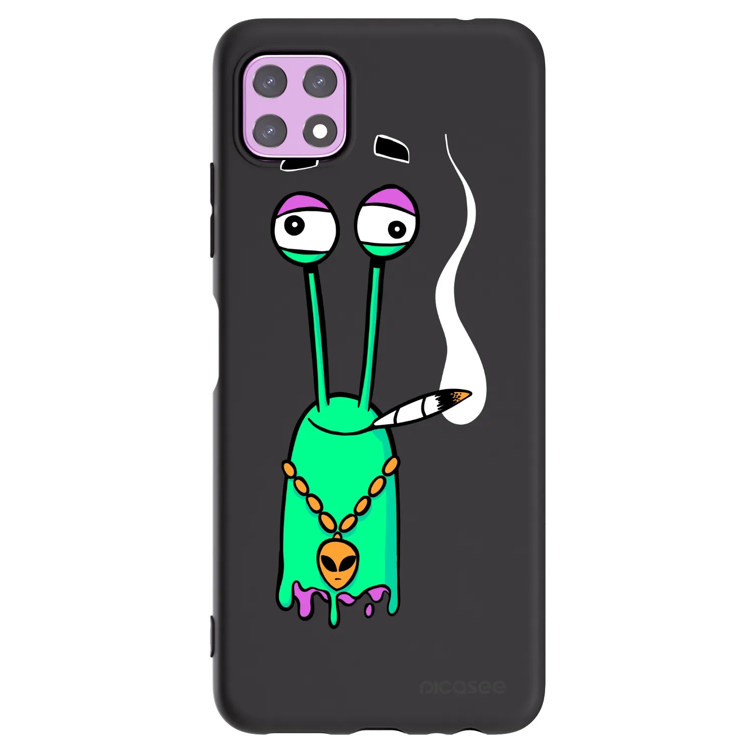 Picasee silikónový čierny obal pre Samsung Galaxy A22 A226B 5G - Earth - Sám doma