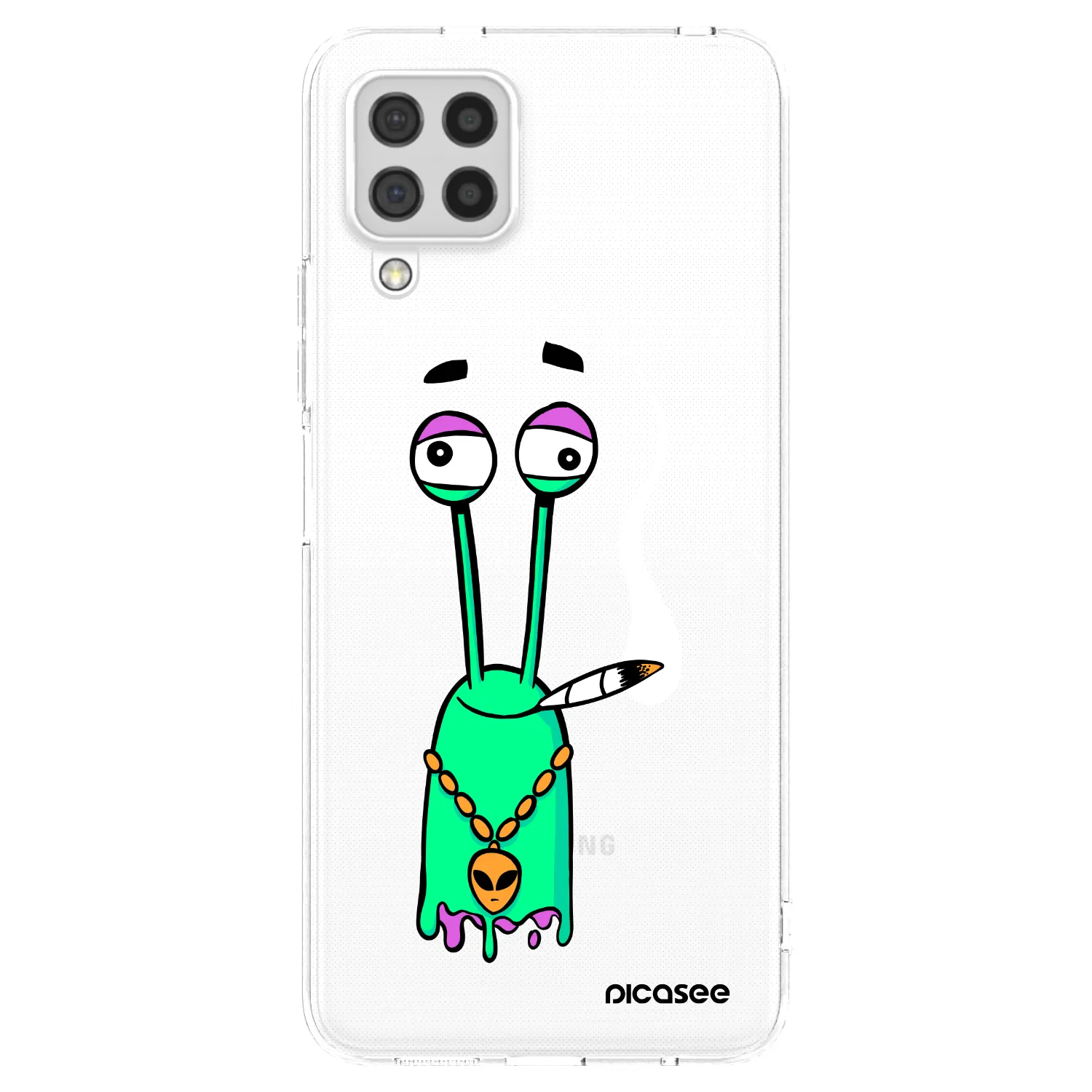 Picasee silikónový prehľadný obal pre Samsung Galaxy A22 A225F 4G - Earth - Sám doma