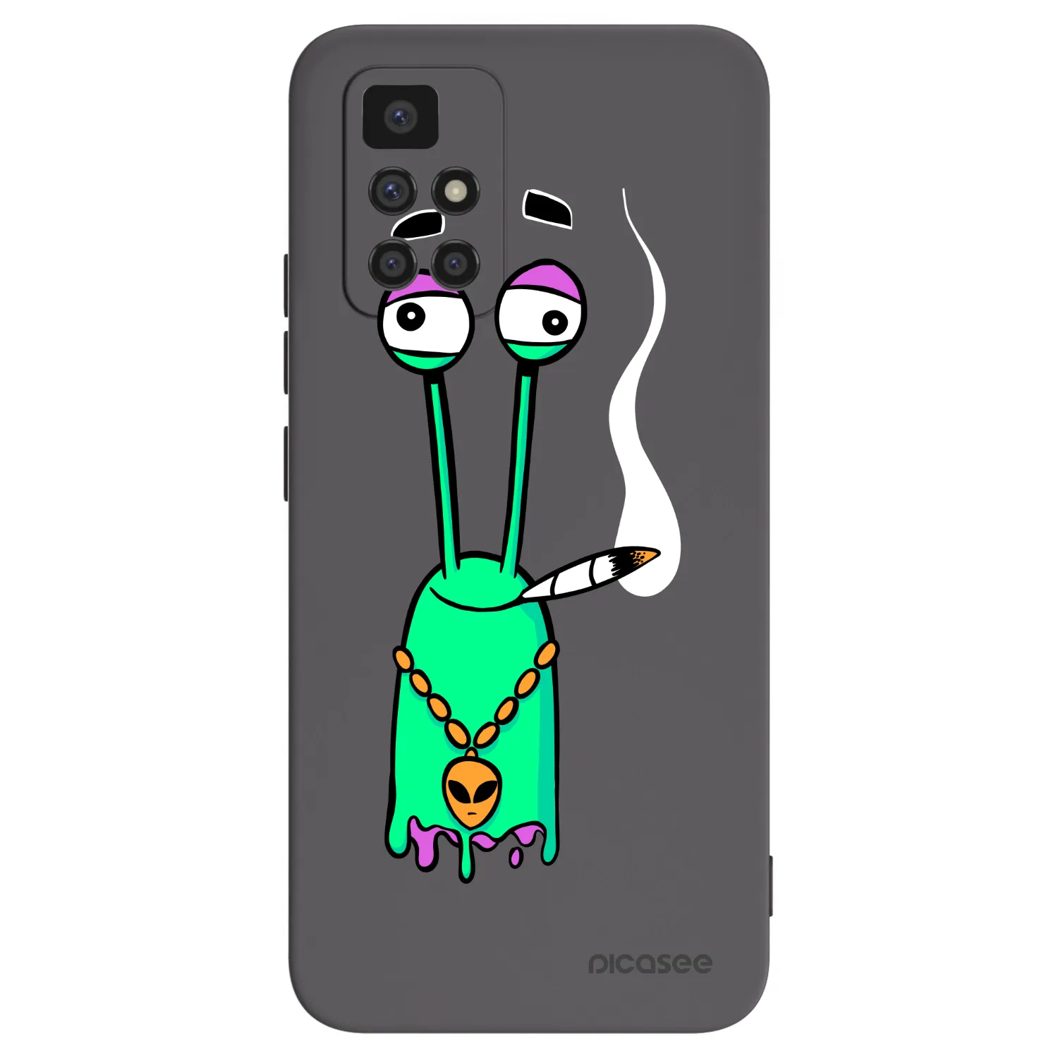 Picasee silikónový čierny obal pre Xiaomi Redmi 10 - Earth - Sám doma
