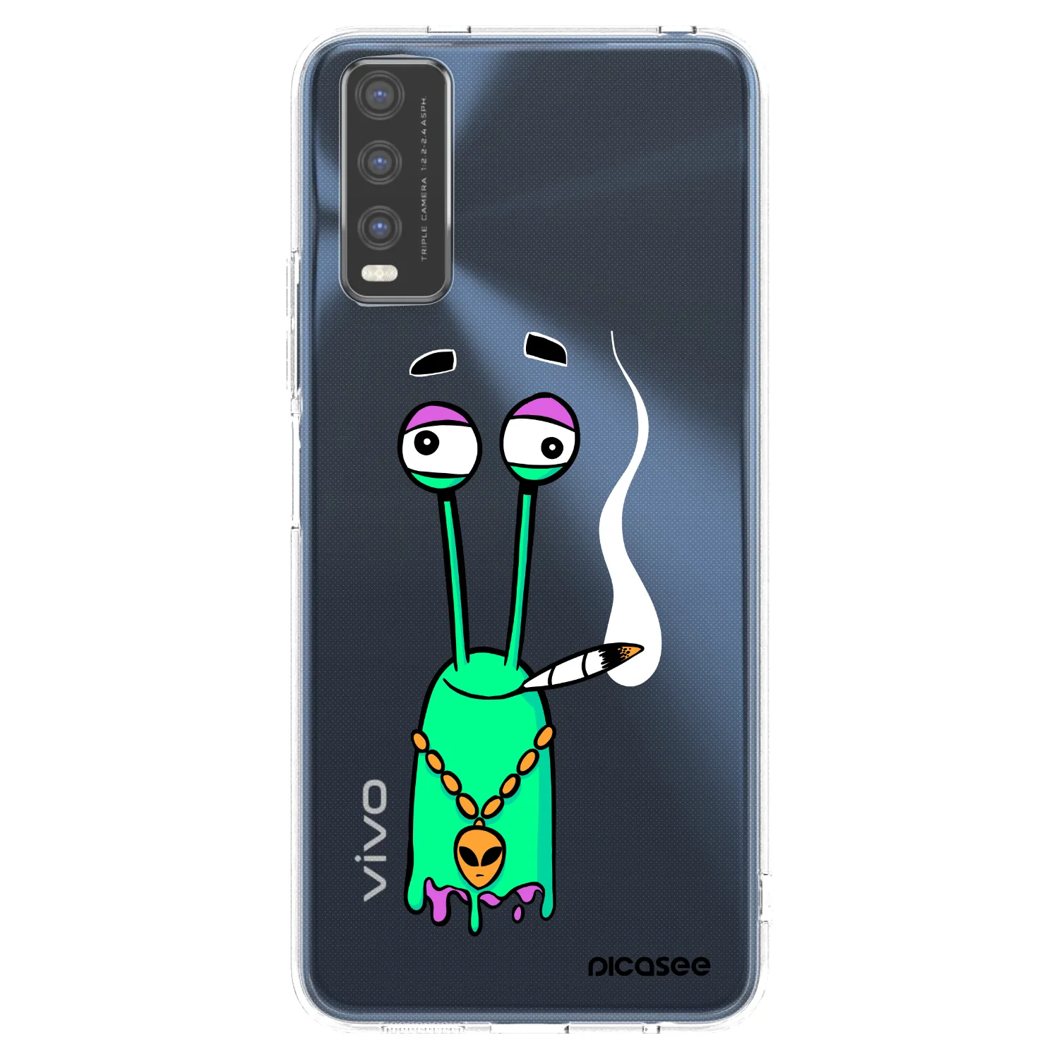 Picasee silikónový prehľadný obal pre Vivo Y20s - Earth - Sám doma