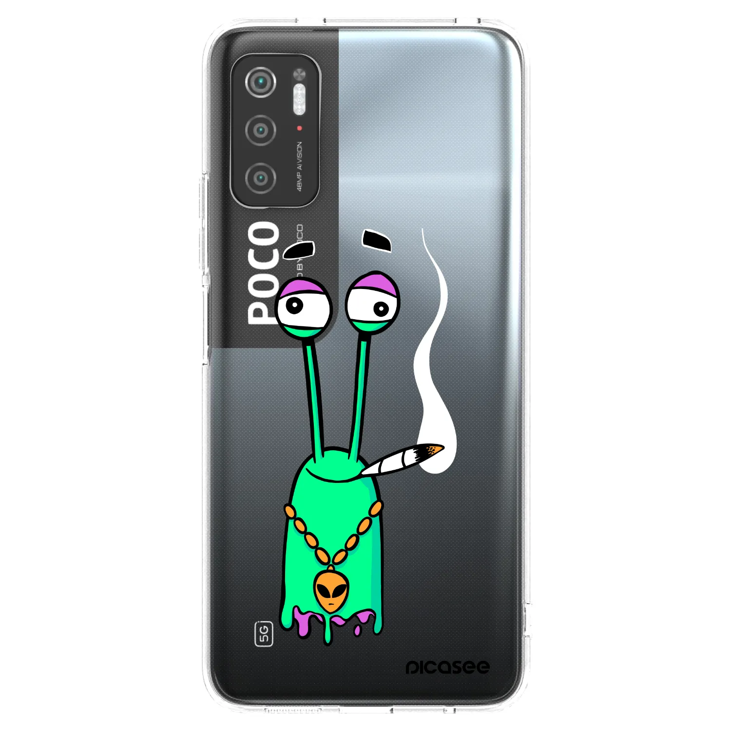 Silikónový prehľadný obal pre Xiaomi Poco M3 Pro 5G - Earth - Sám doma