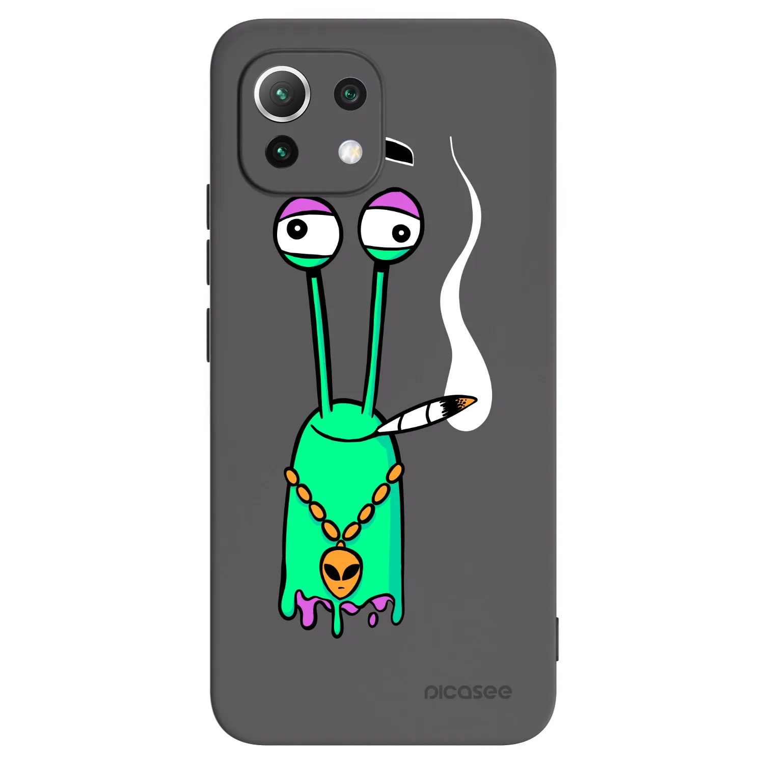 Picasee silikónový čierny obal pre Xiaomi 11 Lite 5G NE - Earth - Sám doma