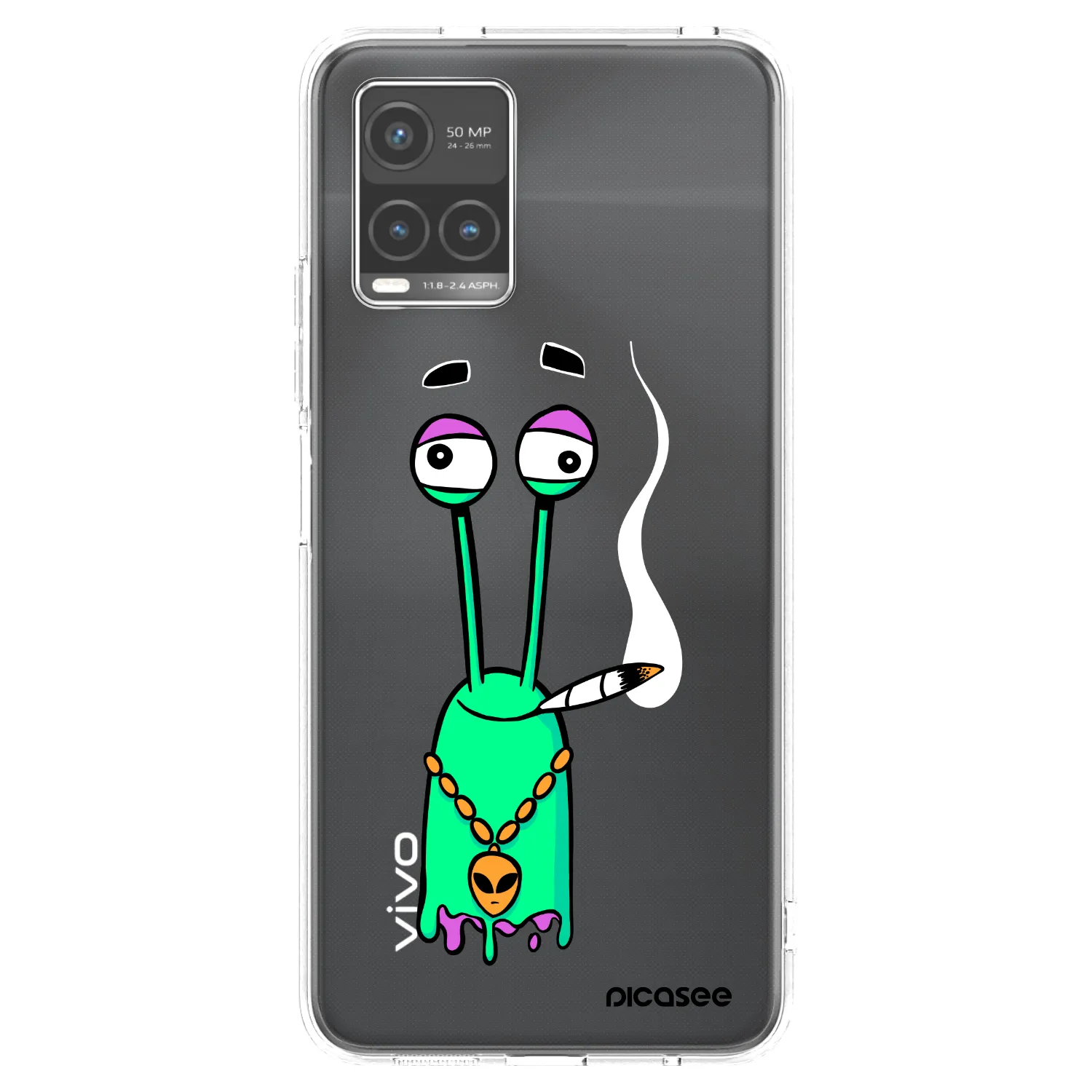 Picasee silikónový prehľadný obal pre Vivo Y33s - Earth - Sám doma