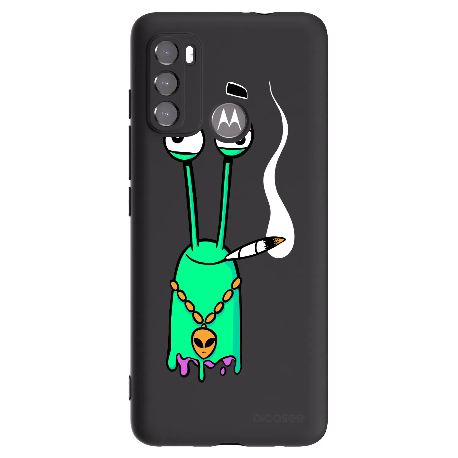 Picasee silikónový čierny obal pre Motorola Moto G60 - Earth - Sám doma