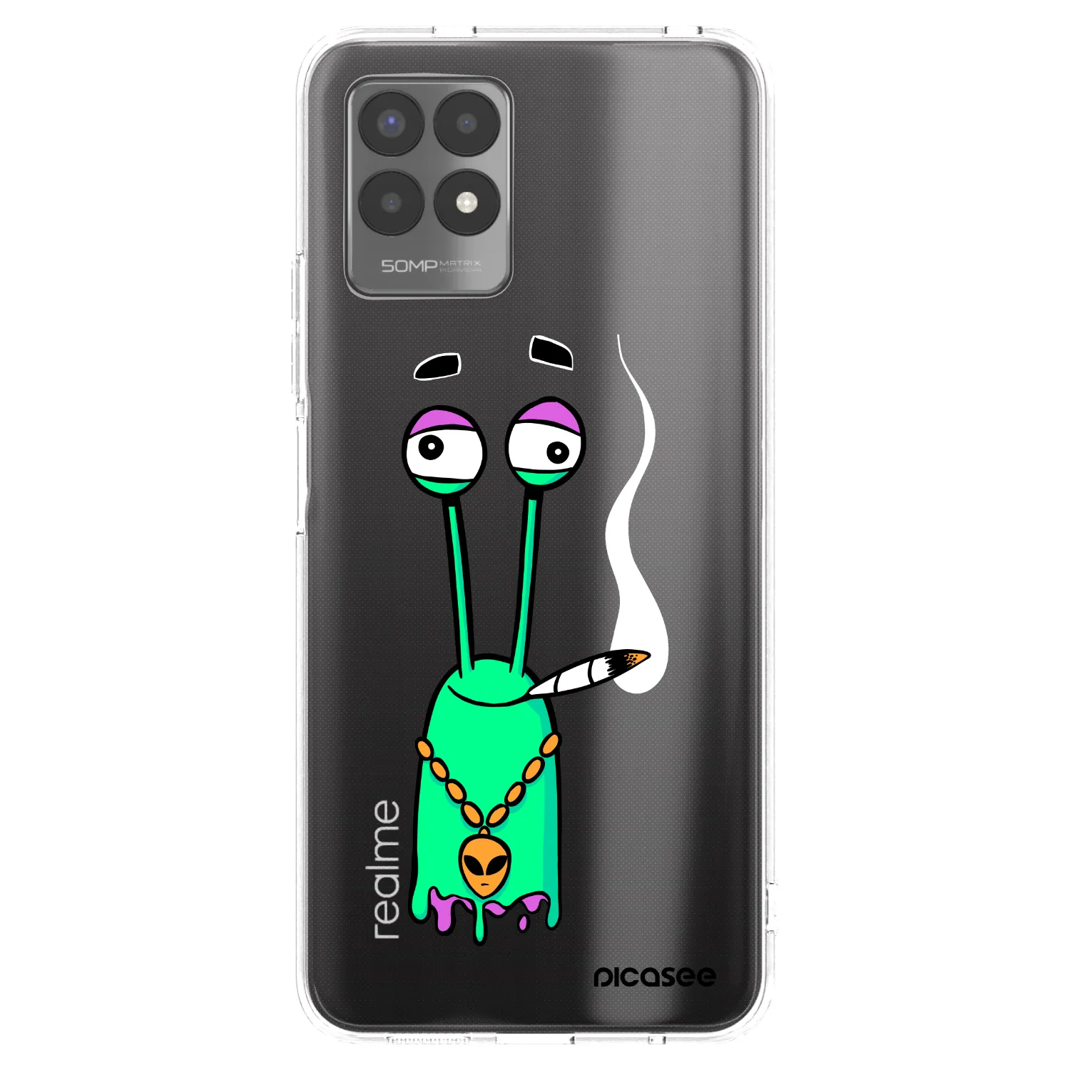 Picasee silikónový prehľadný obal pre Realme 8i - Earth - Sám doma