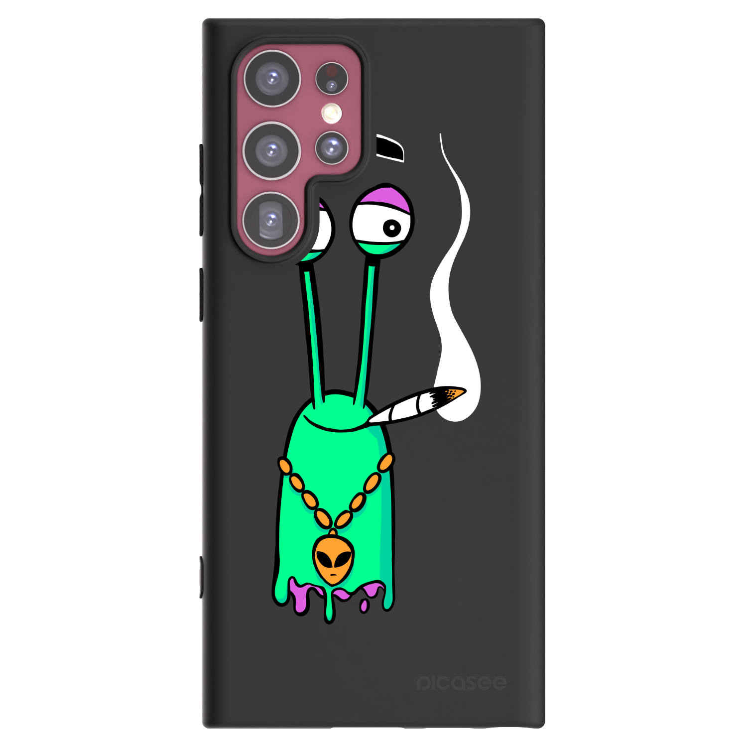 Picasee silikónový čierny obal pre Samsung Galaxy S22 Ultra 5G - Earth - Sám doma