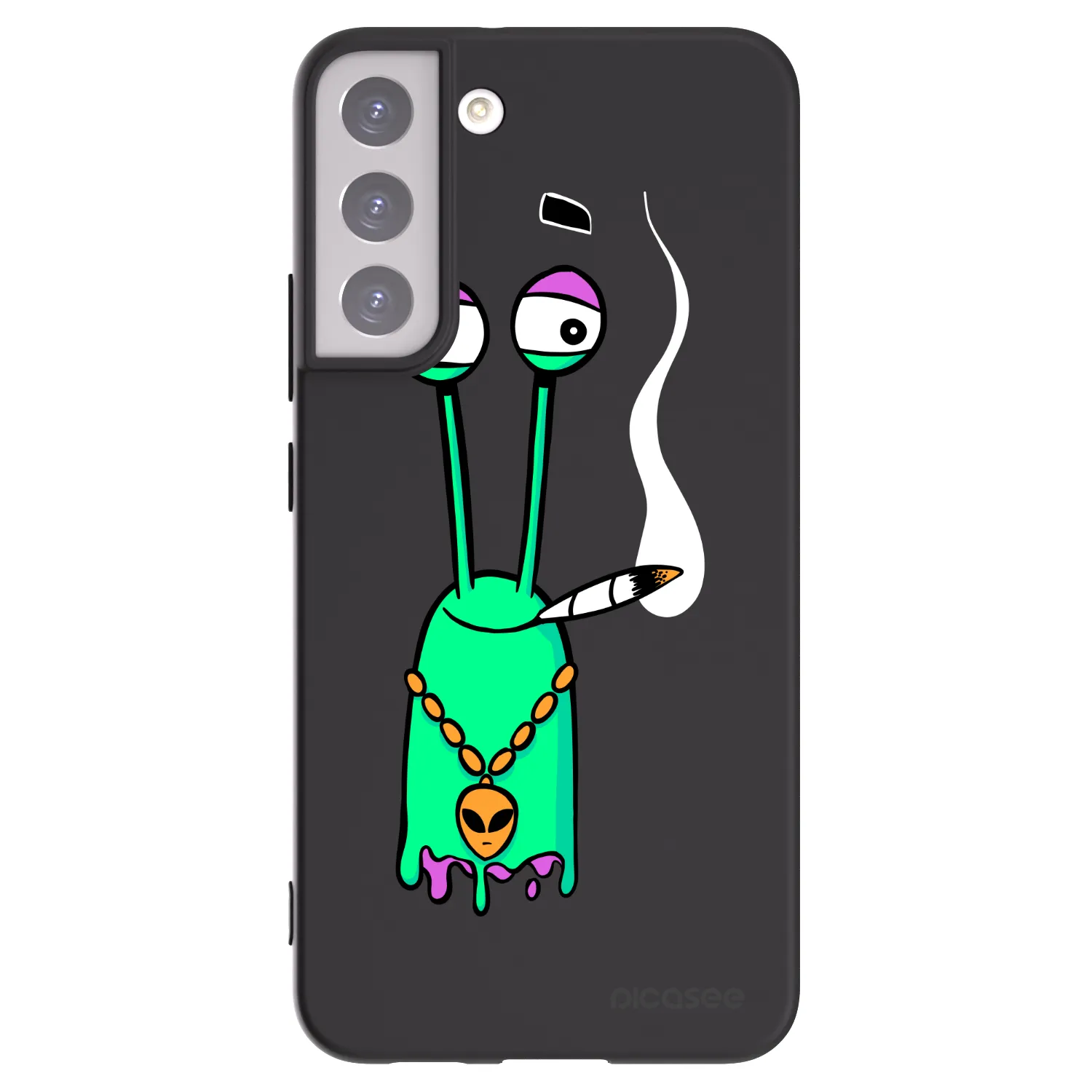 Picasee silikónový čierny obal pre Samsung Galaxy S22+ 5G - Earth - Sám doma