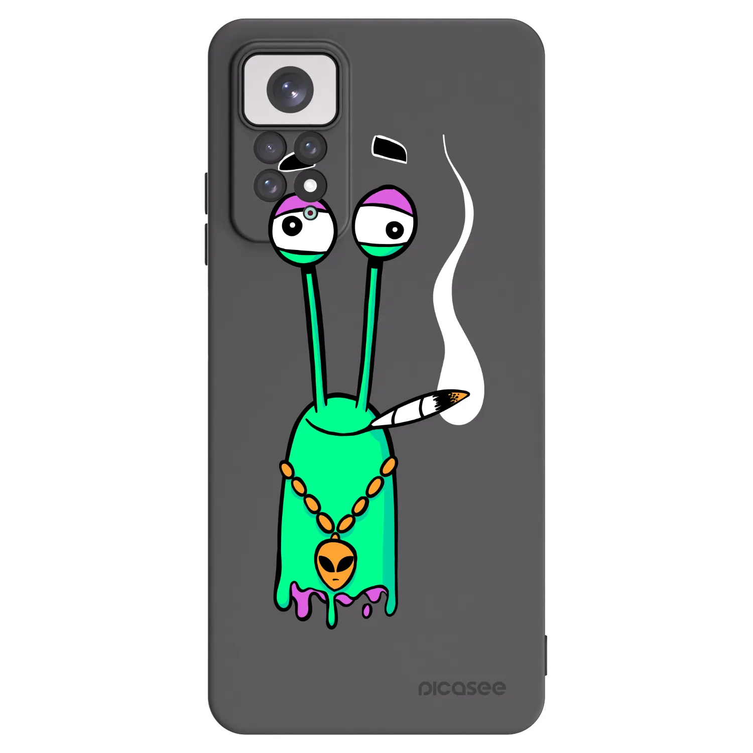 Picasee silikónový čierny obal pre Xiaomi Redmi Note 11 - Earth - Sám doma