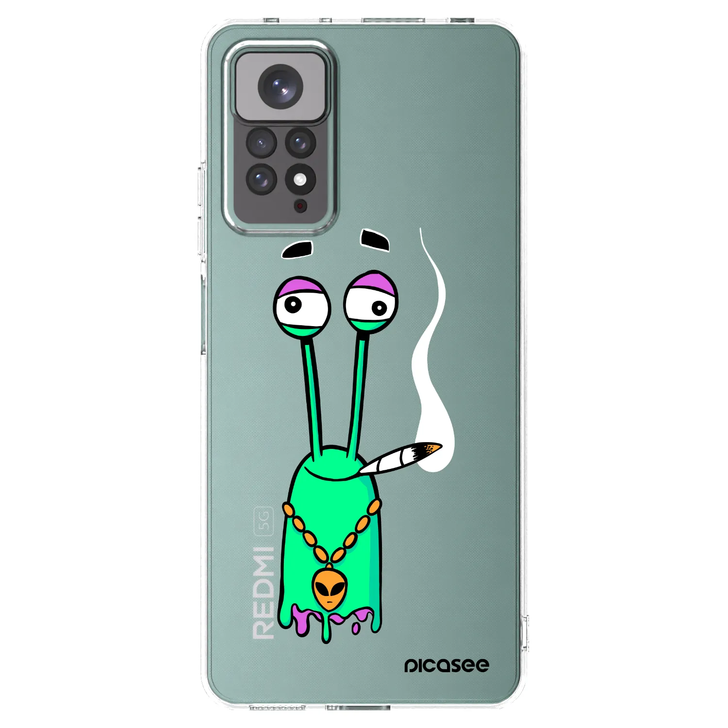 Picasee silikónový prehľadný obal pre Xiaomi Redmi Note 11 - Earth - Sám doma