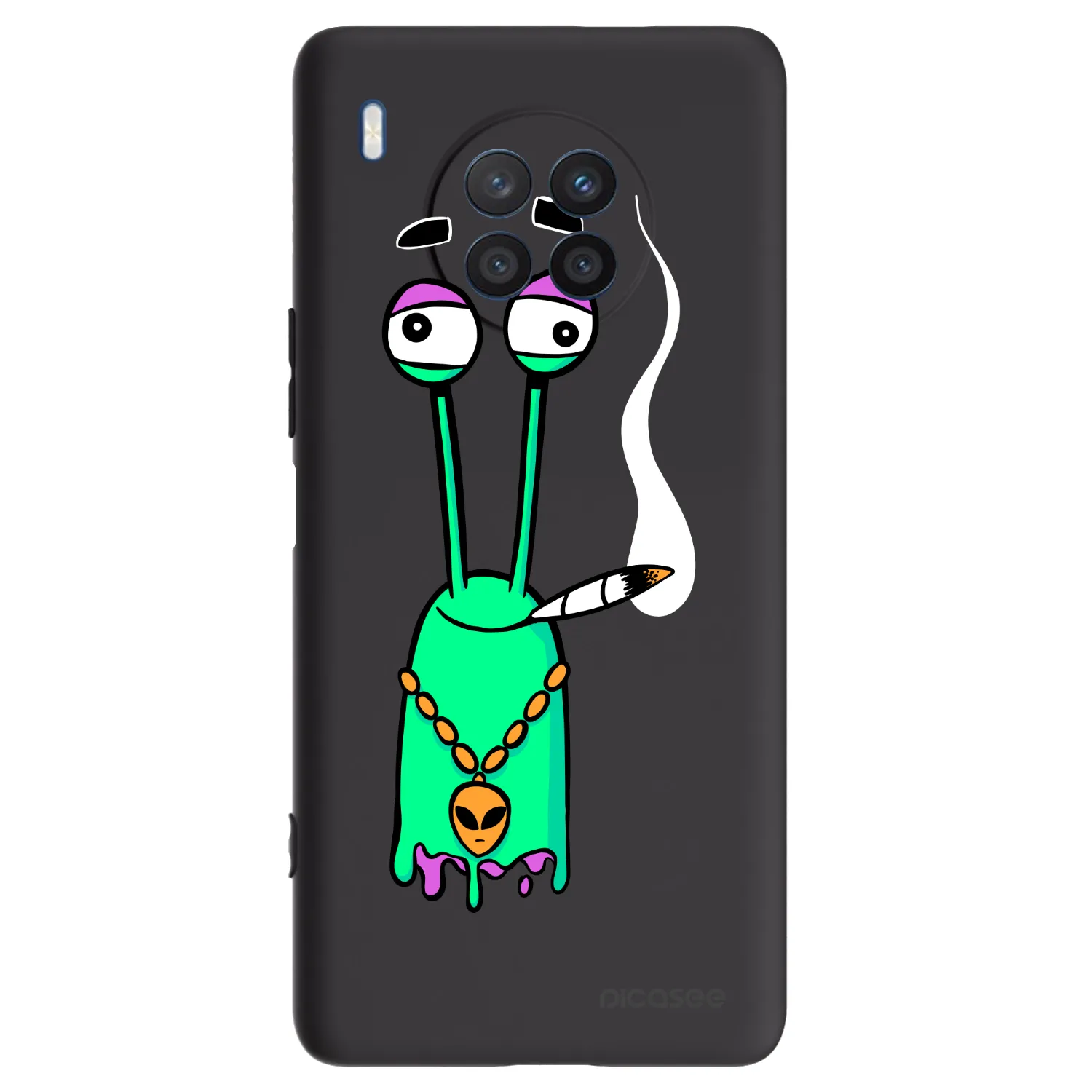 Picasee silikónový čierny obal pre Honor 50 Lite - Earth - Sám doma