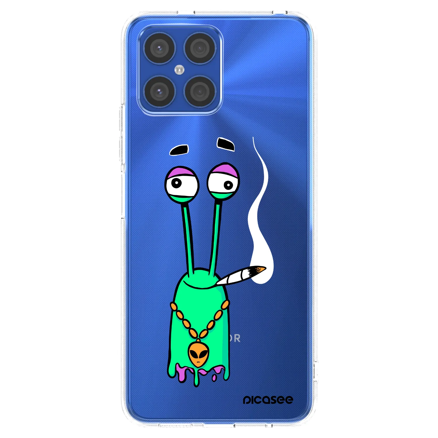 Picasee silikónový prehľadný obal pre Honor X8 4G - Earth - Sám doma