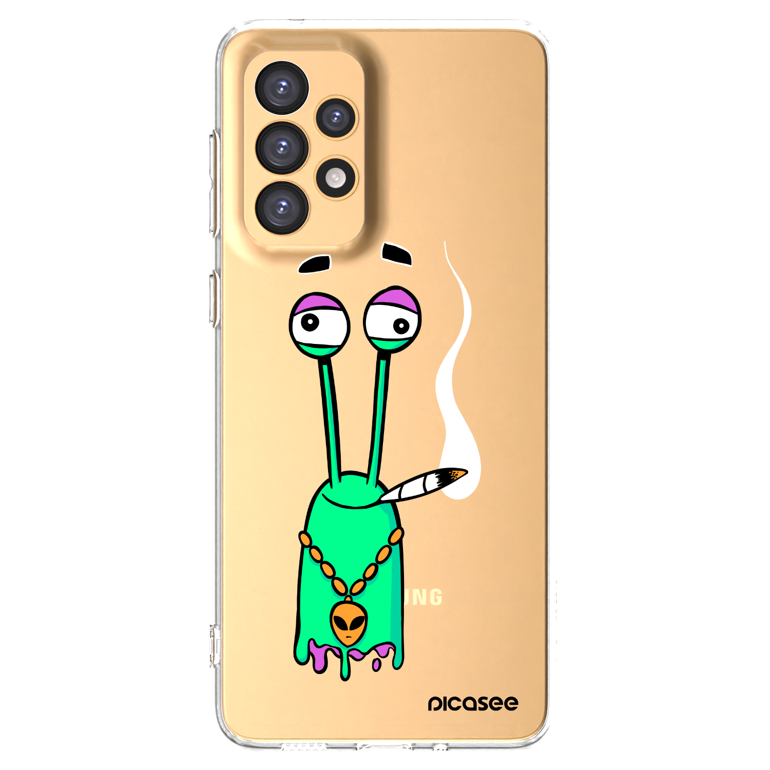 Picasee silikónový prehľadný obal pre Samsung Galaxy A33 5G A336 - Earth - Sám doma