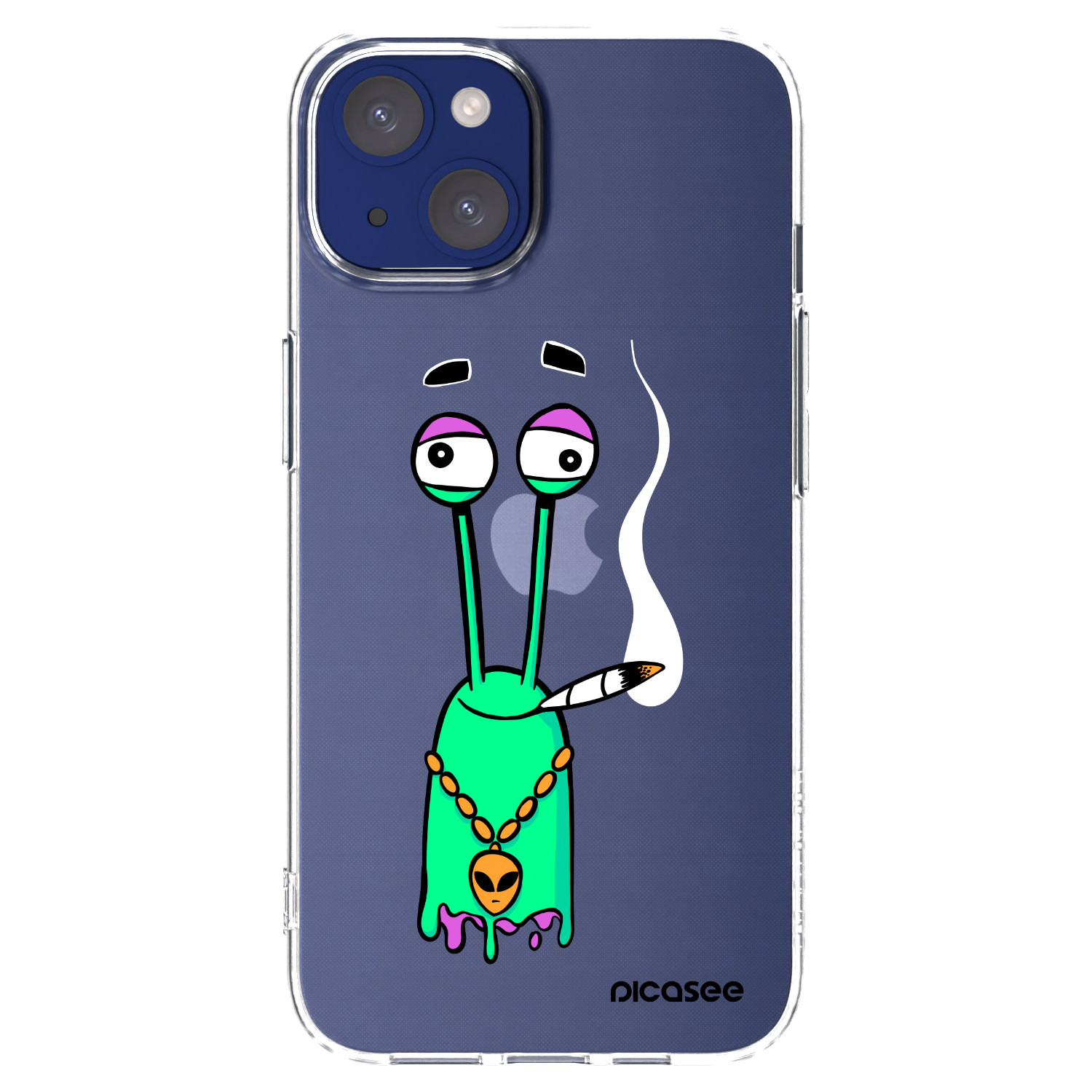 Silikónový prehľadný obal pre Apple iPhone 14 - Earth - Sám doma