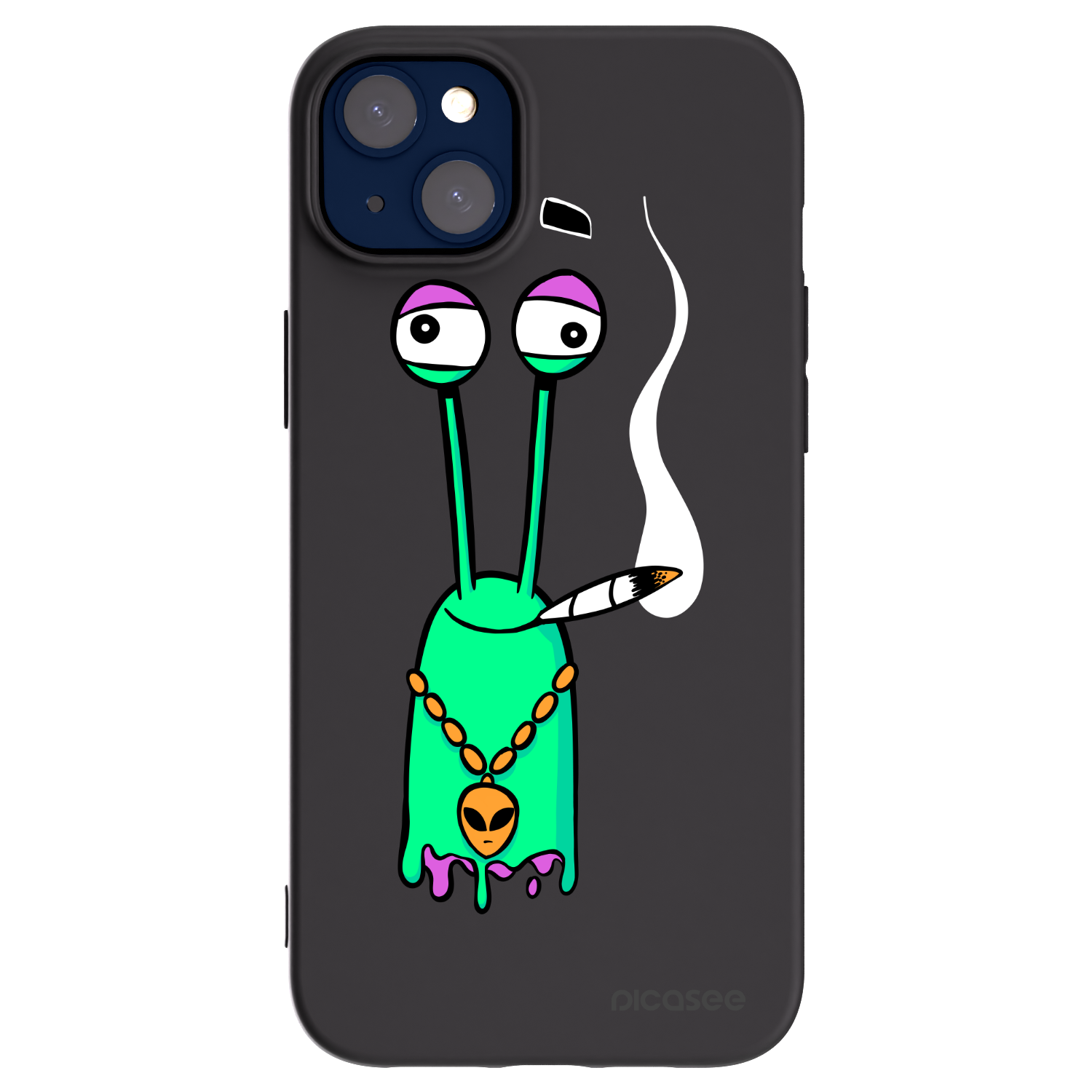 Picasee silikónový čierny obal pre Apple iPhone 14 Plus - Earth - Sám doma