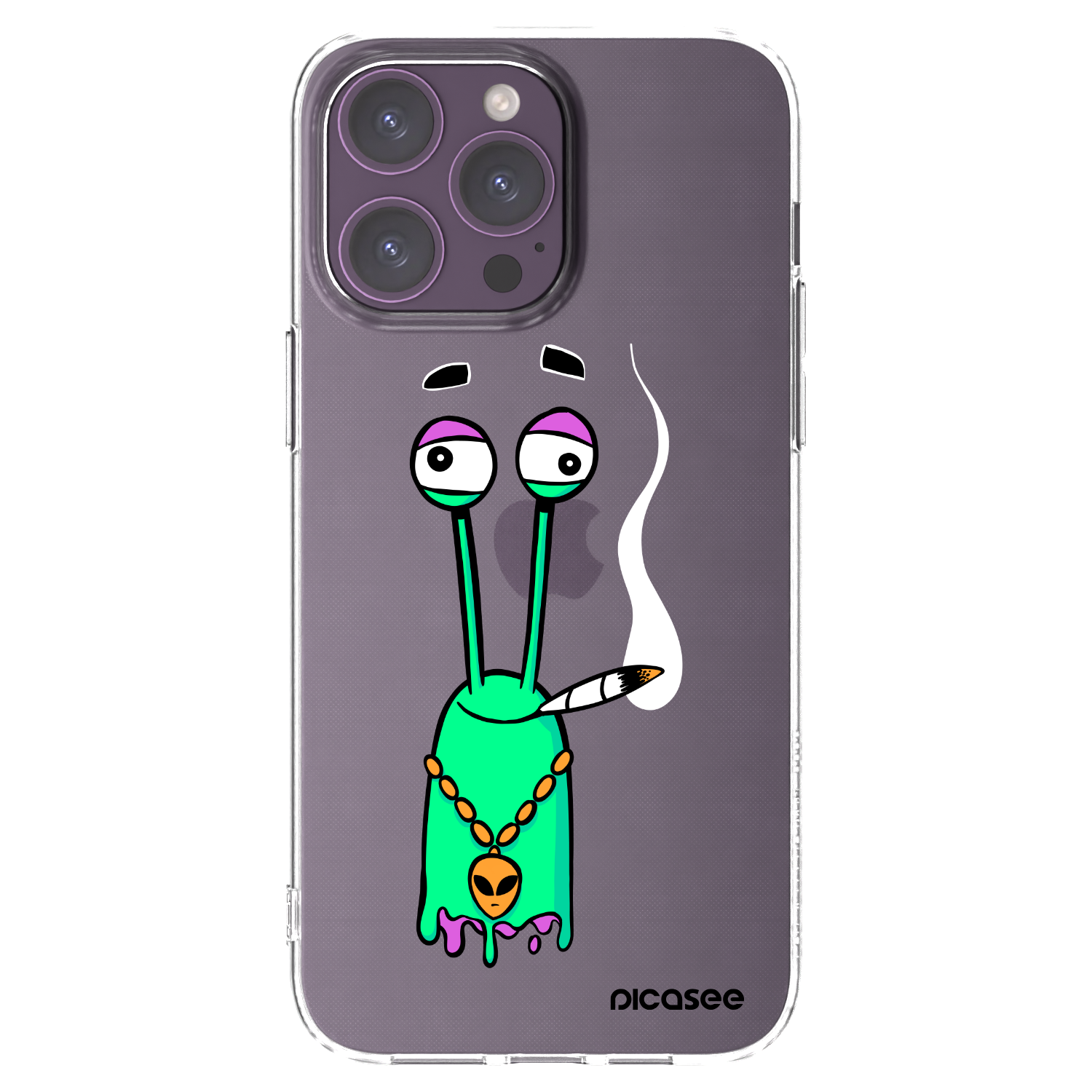 Picasee silikónový prehľadný obal pre Apple iPhone 14 Pro Max - Earth - Sám doma