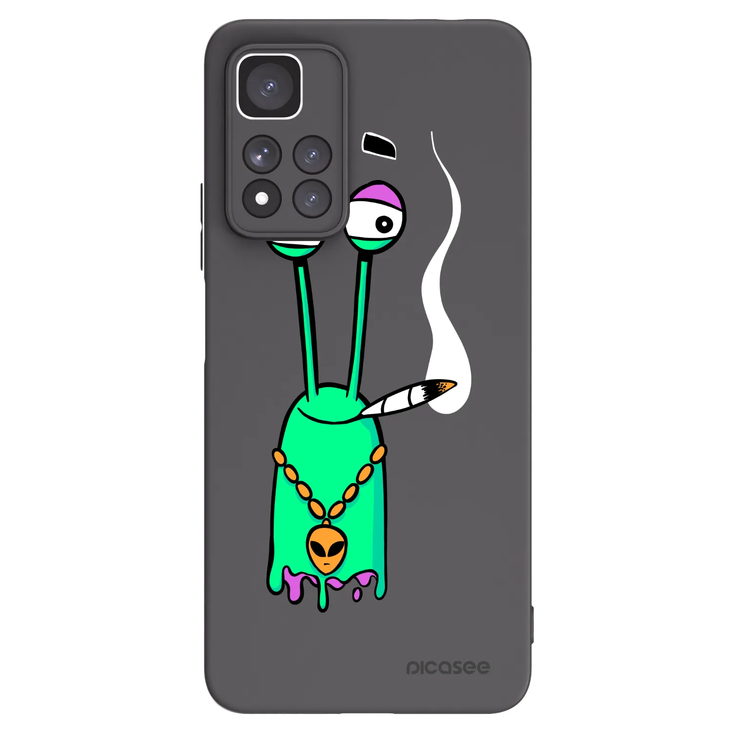 Picasee silikónový čierny obal pre Xiaomi Redmi Note 11 Pro+ 5G - Earth - Sám doma