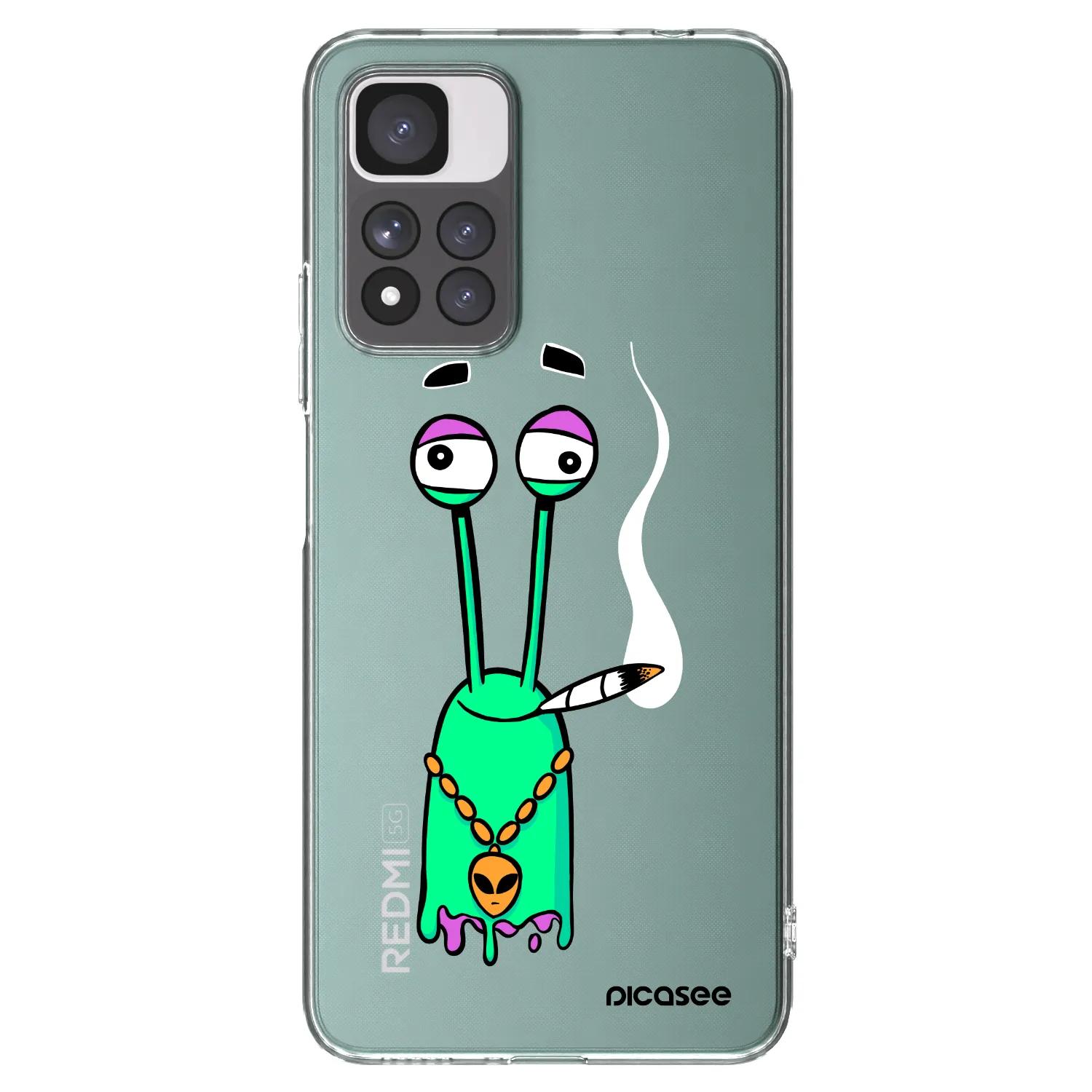 Picasee silikónový prehľadný obal pre Xiaomi Redmi Note 11 Pro+ 5G - Earth - Sám doma