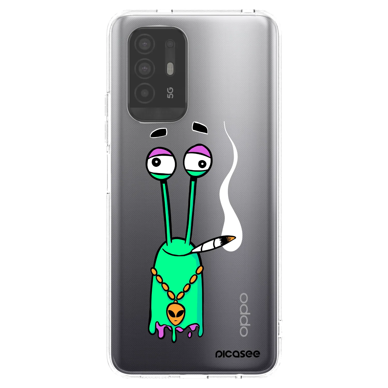Picasee silikónový prehľadný obal pre OPPO A94 5G - Earth - Sám doma