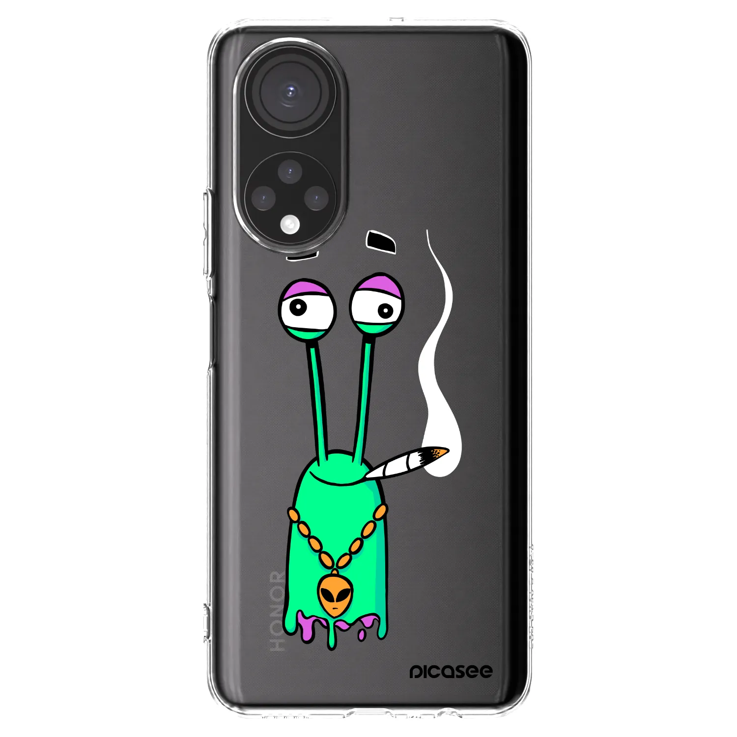 Picasee silikónový prehľadný obal pre Honor X7 - Earth - Sám doma