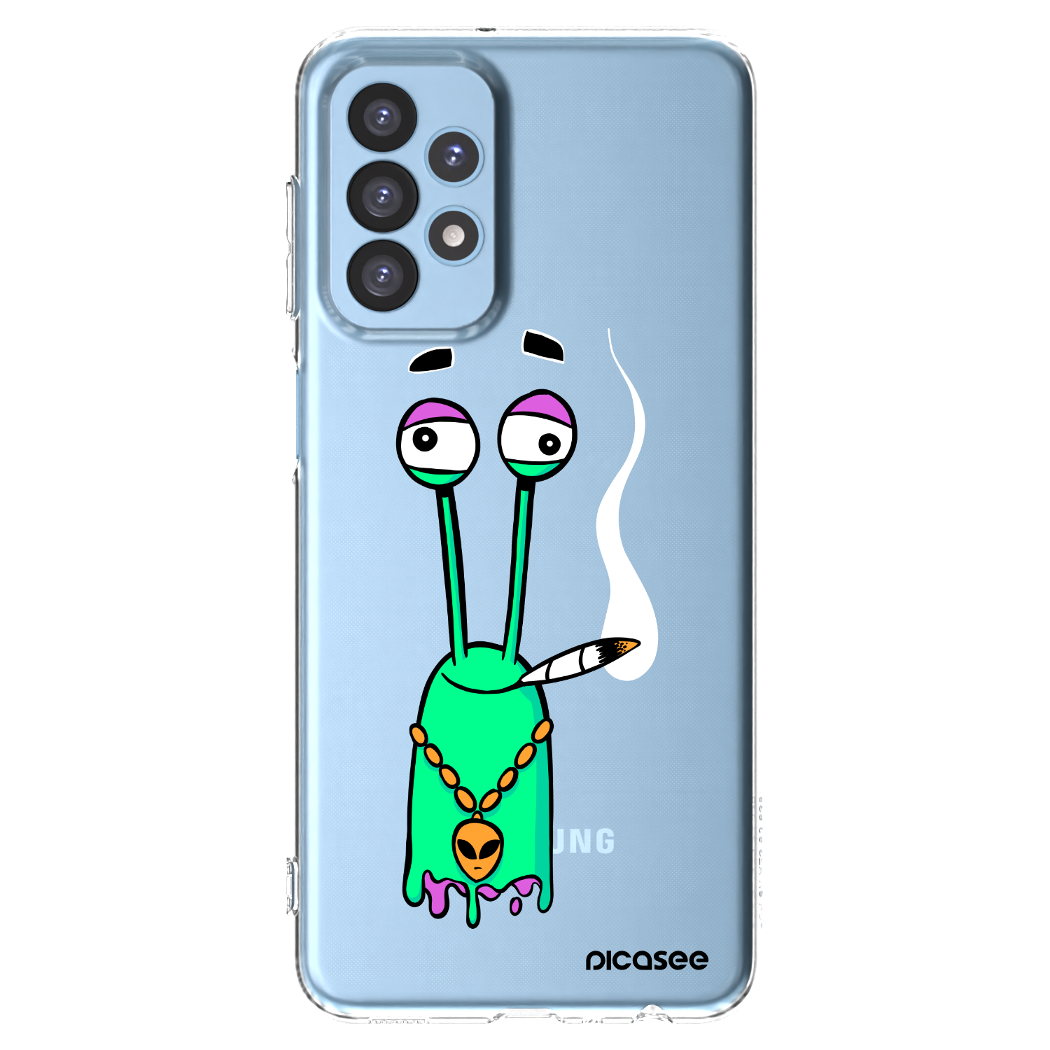 Picasee silikónový prehľadný obal pre Samsung Galaxy A23 A235F 4G - Earth - Sám doma