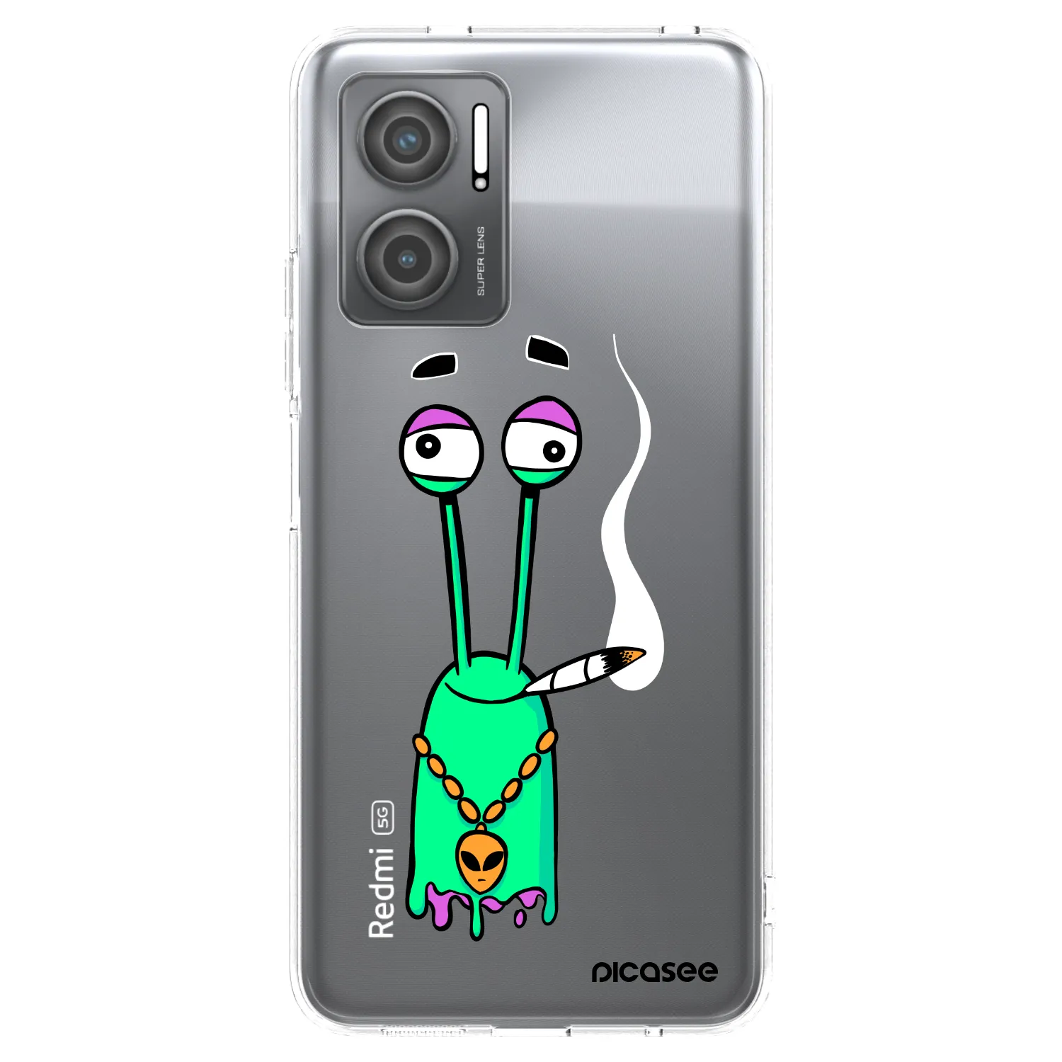Silikónový prehľadný obal pre Xiaomi Redmi 10 5G - Earth - Sám doma
