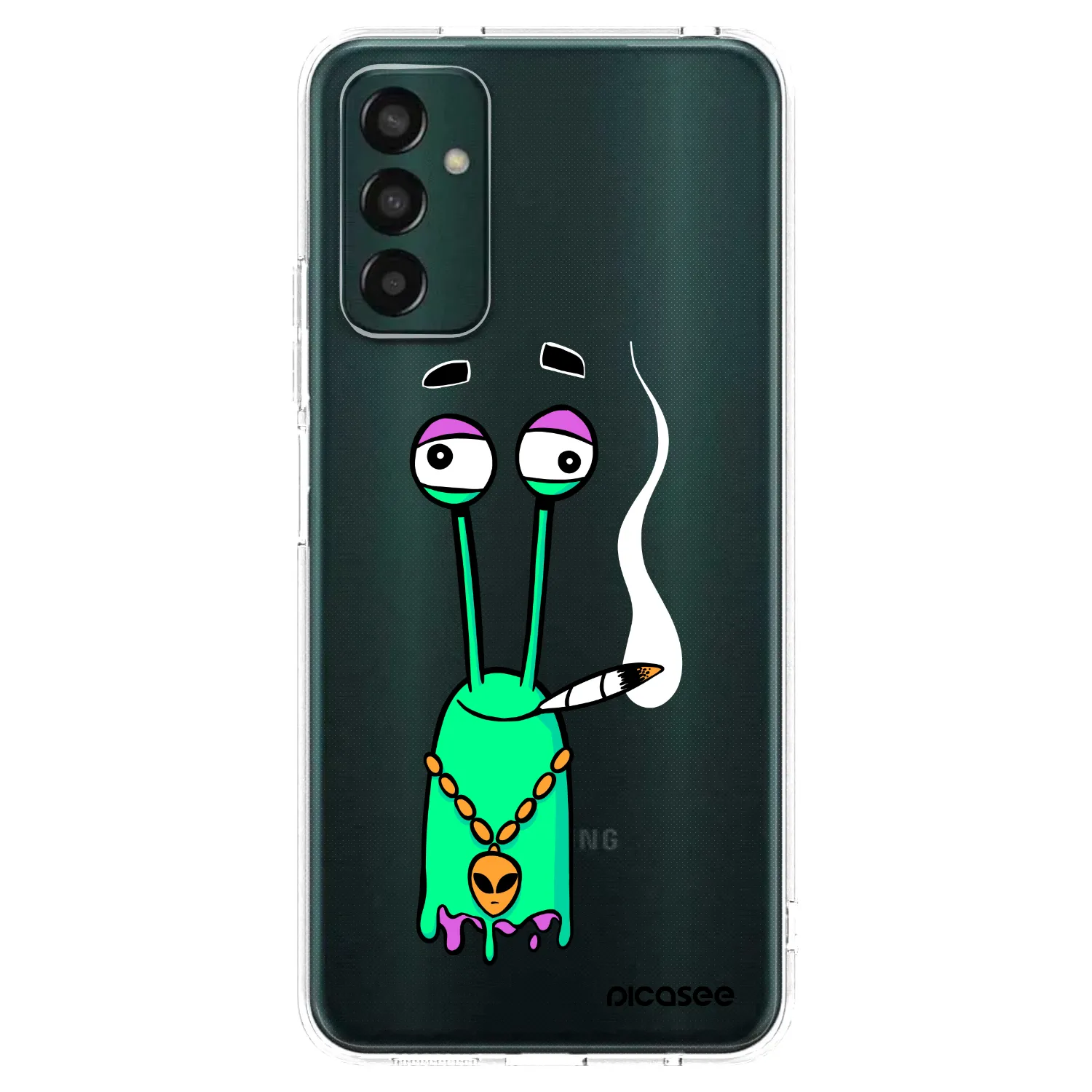 Picasee silikónový prehľadný obal pre Samsung Galaxy M23 5G - Earth - Sám doma