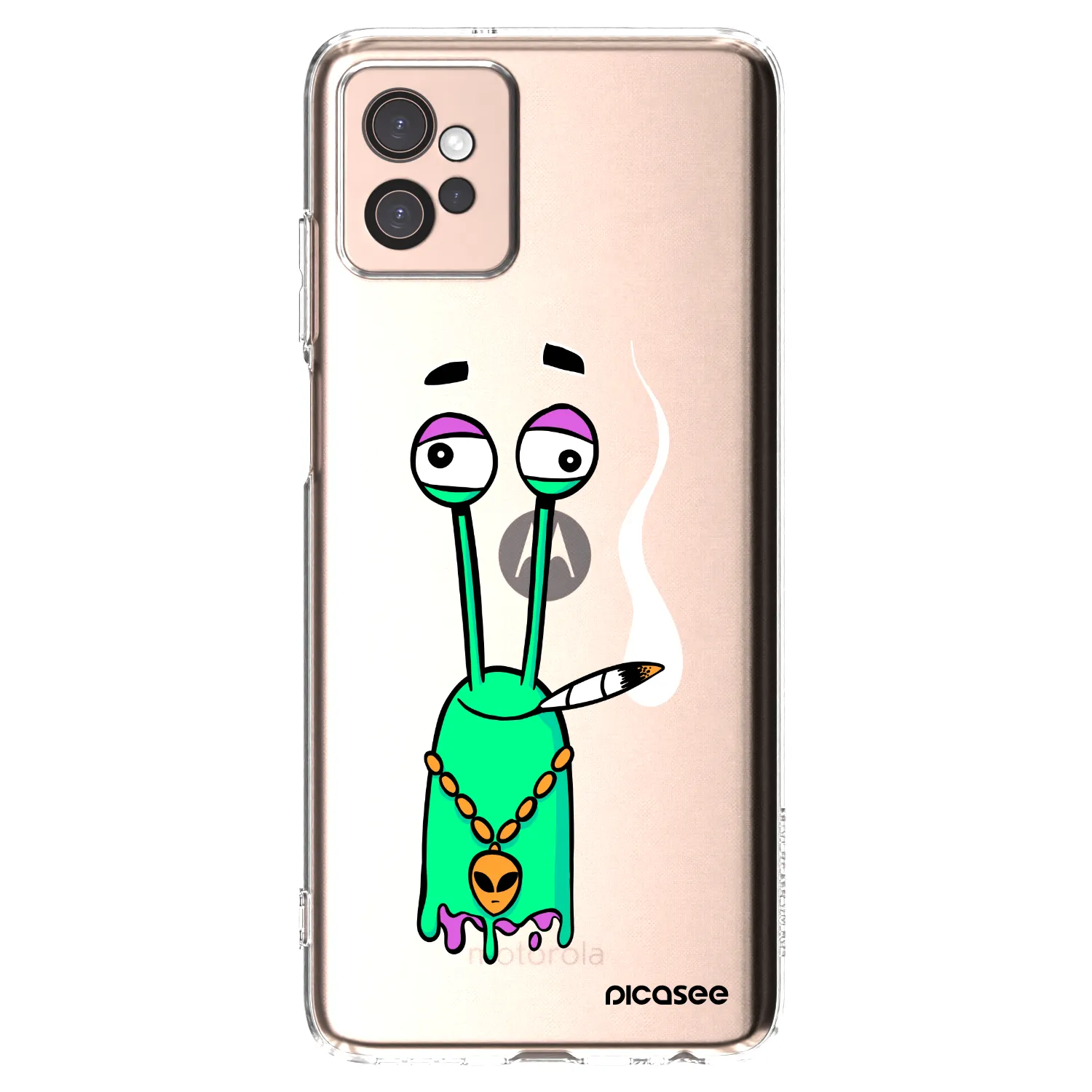 Picasee silikónový prehľadný obal pre Motorola Moto G32 - Earth - Sám doma