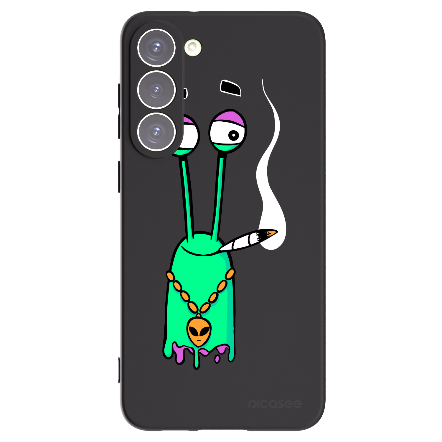 Picasee silikónový čierny obal pre Samsung Galaxy S23+ 5G - Earth - Sám doma