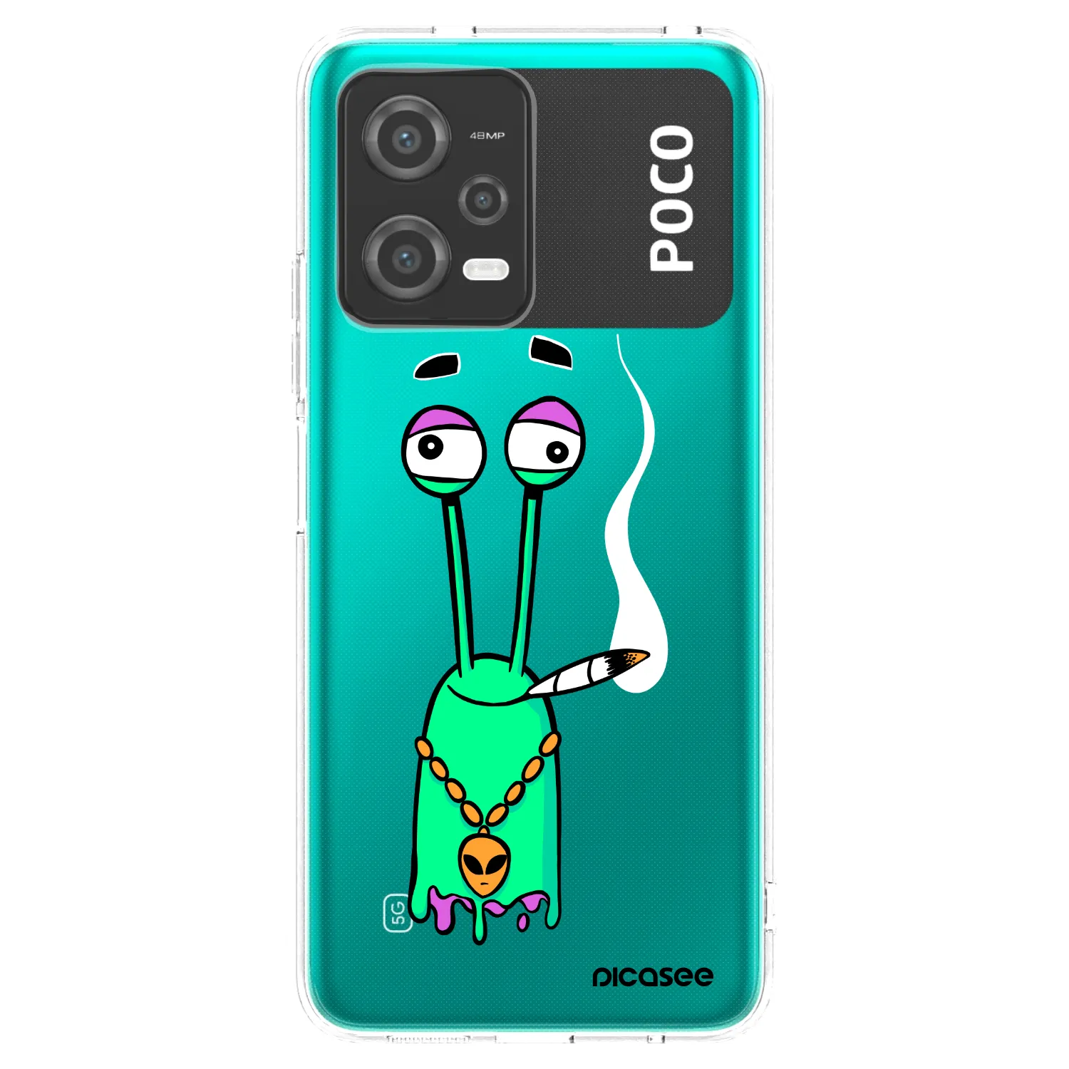 Picasee silikónový prehľadný obal pre Xiaomi Poco X5 - Earth - Sám doma