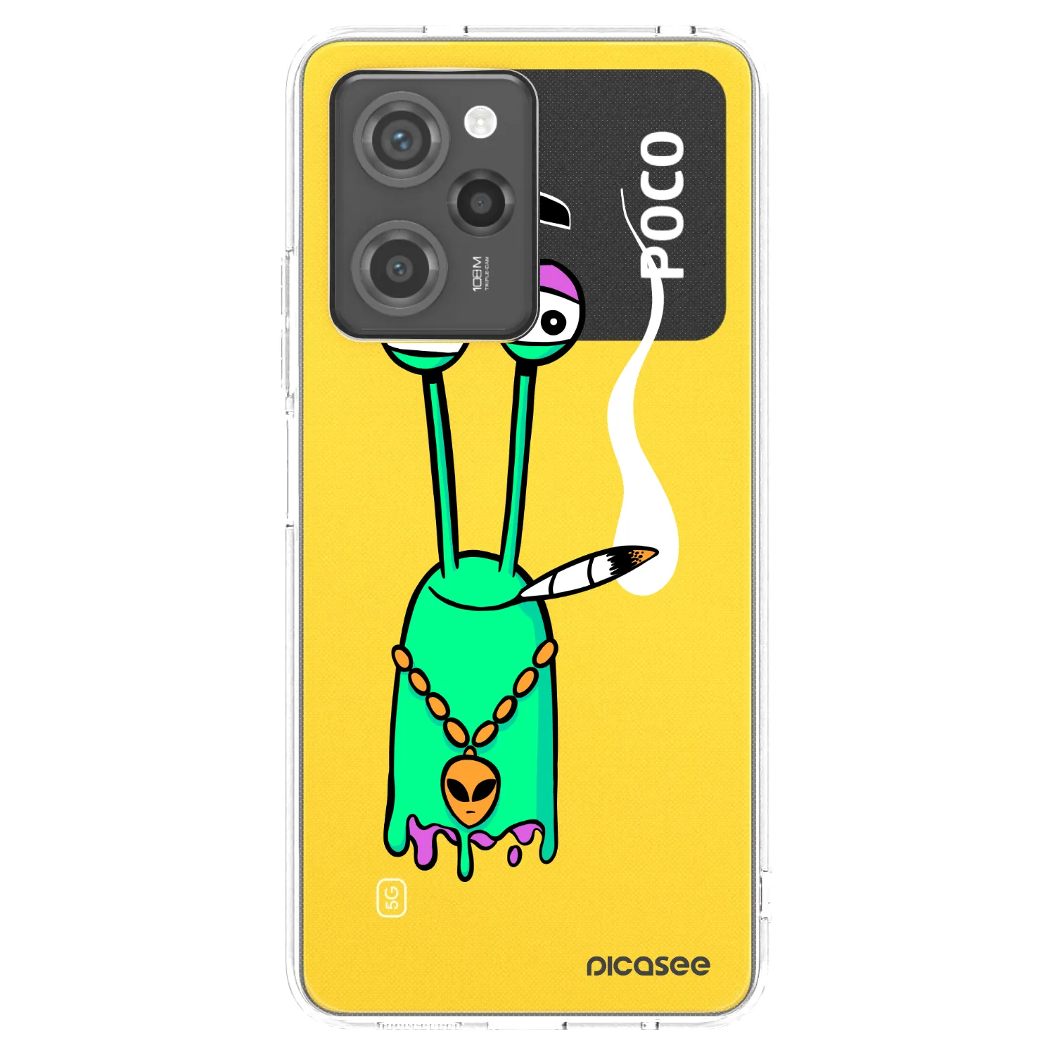Picasee silikónový čierny obal pre Xiaomi Poco X5 Pro - Earth - Sám doma
