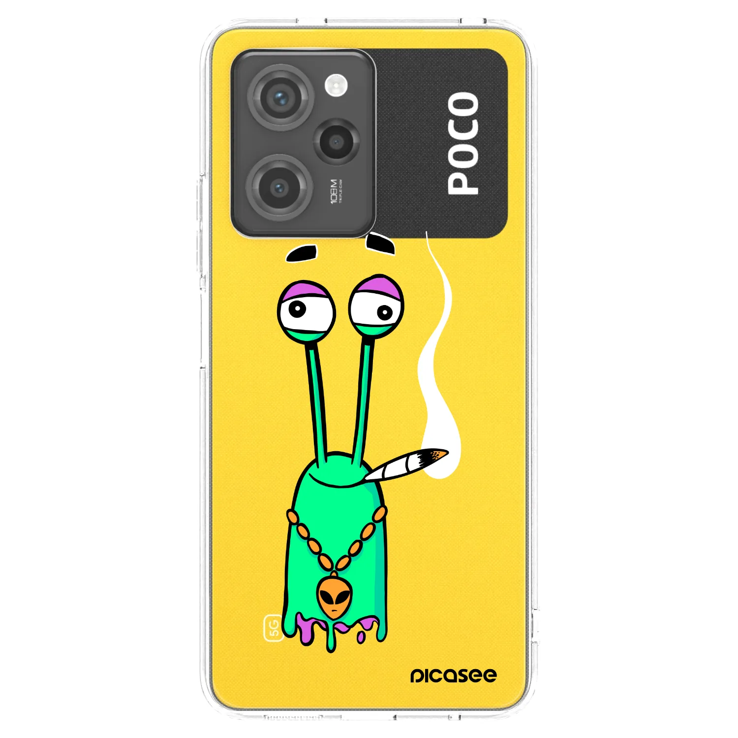 Picasee silikónový prehľadný obal pre Xiaomi Poco X5 Pro - Earth - Sám doma