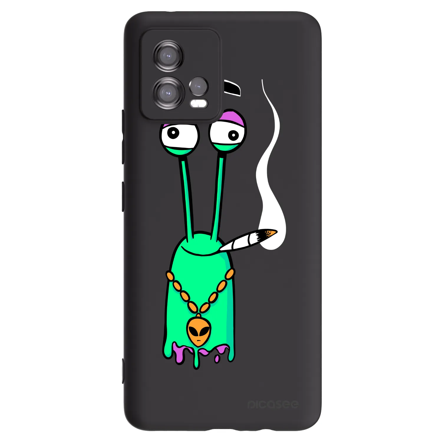 Picasee silikónový čierny obal pre Motorola Moto G72 - Earth - Sám doma