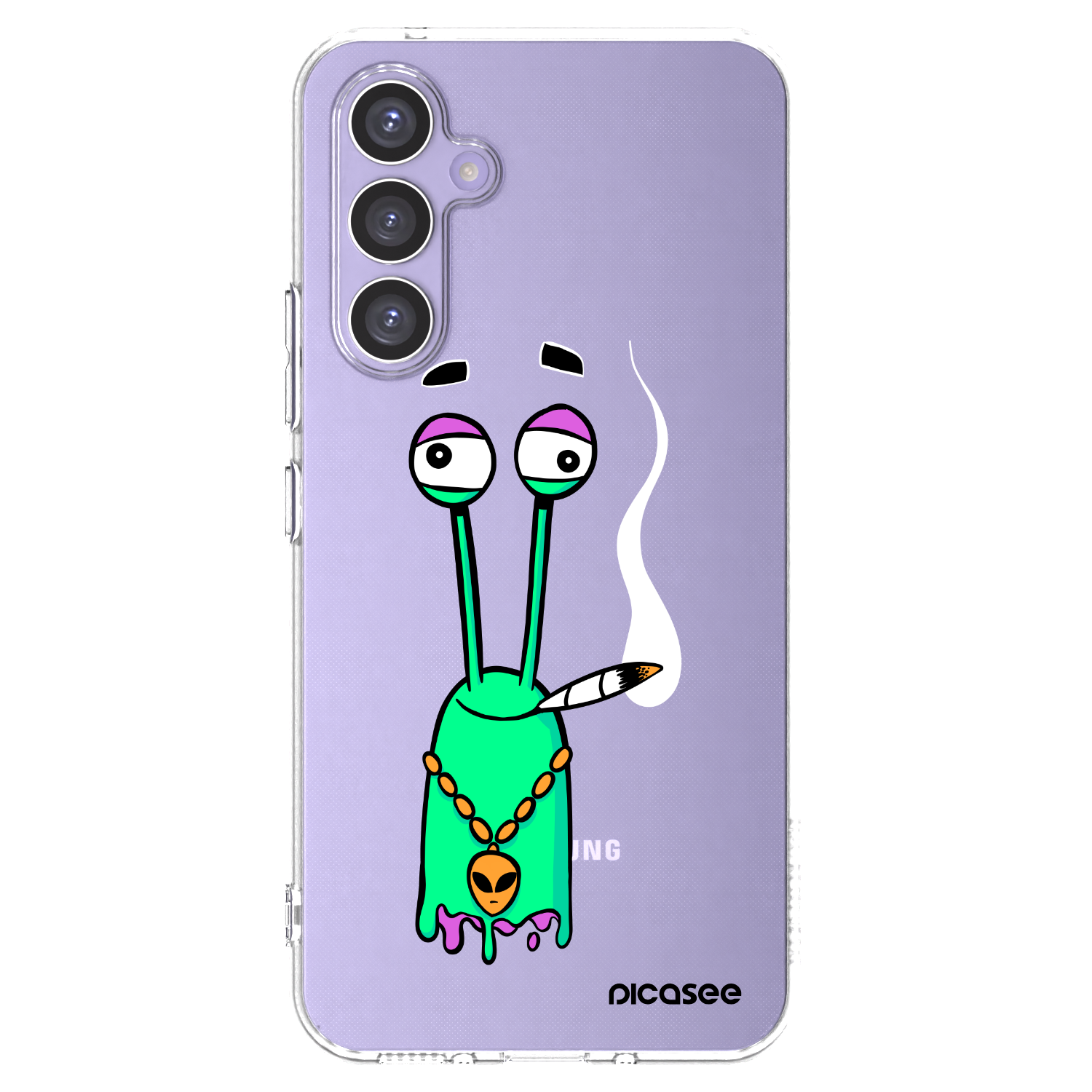 Picasee silikónový prehľadný obal pre Samsung Galaxy A54 5G A546B - Earth - Sám doma