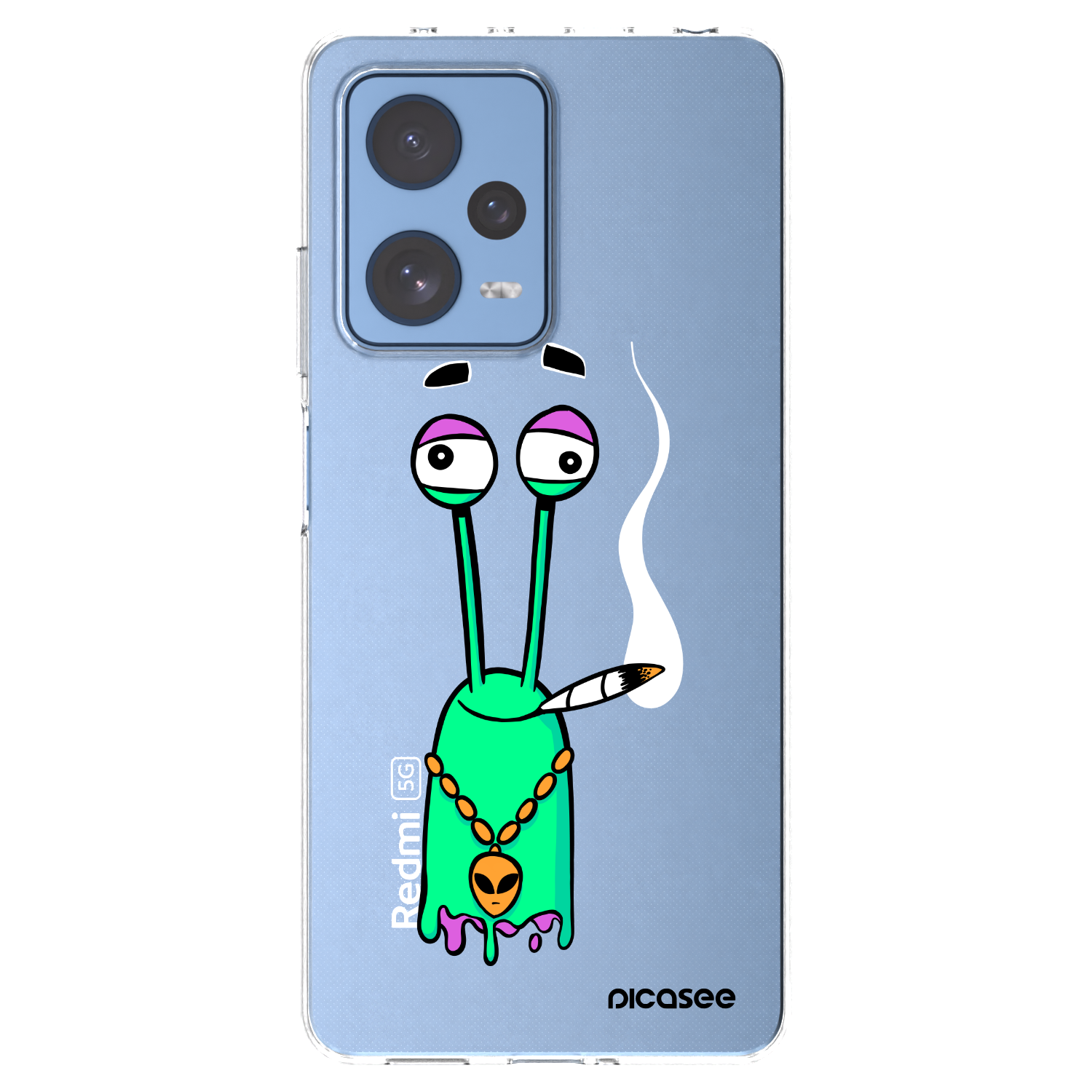 Picasee silikónový prehľadný obal pre Xiaomi Redmi Note 12 Pro 5G - Earth - Sám doma