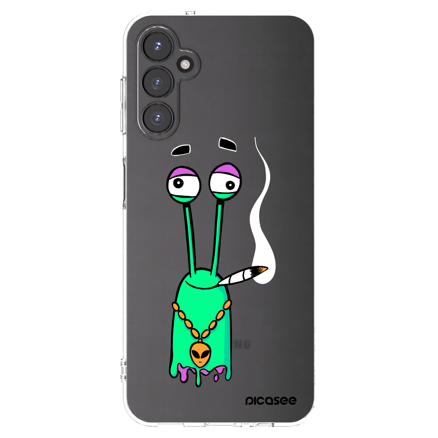 Picasee silikónový prehľadný obal pre Samsung Galaxy A14 4G A145R - Earth - Sám doma