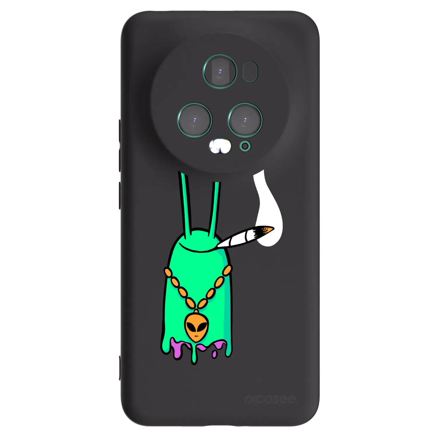 Picasee silikónový čierny obal pre Honor Magic5 Pro - Earth - Sám doma